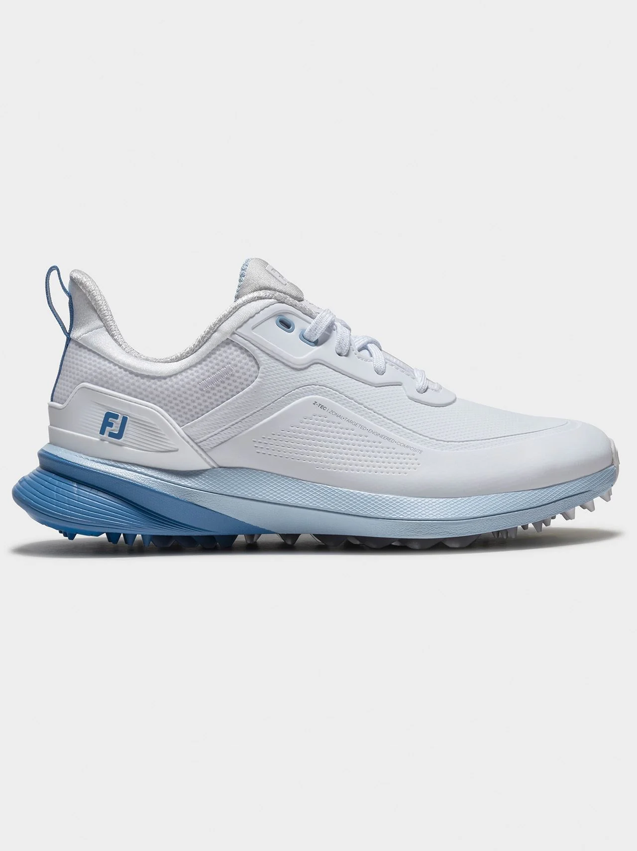 Pro Spikeless Wide Golf Shoes White/Blue