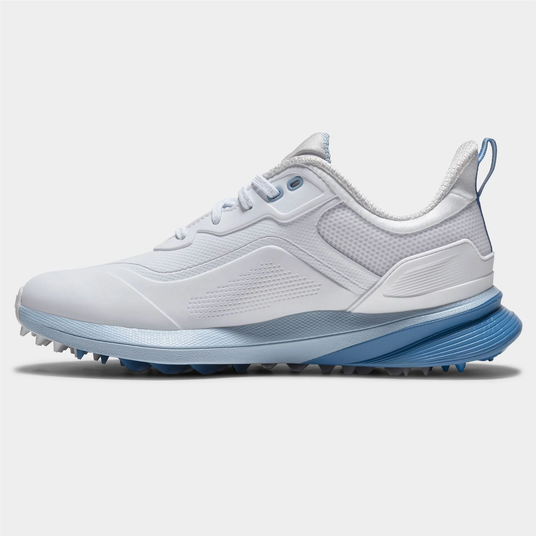 Pro Spikeless Wide Golf Shoes White/Blue - Image 3