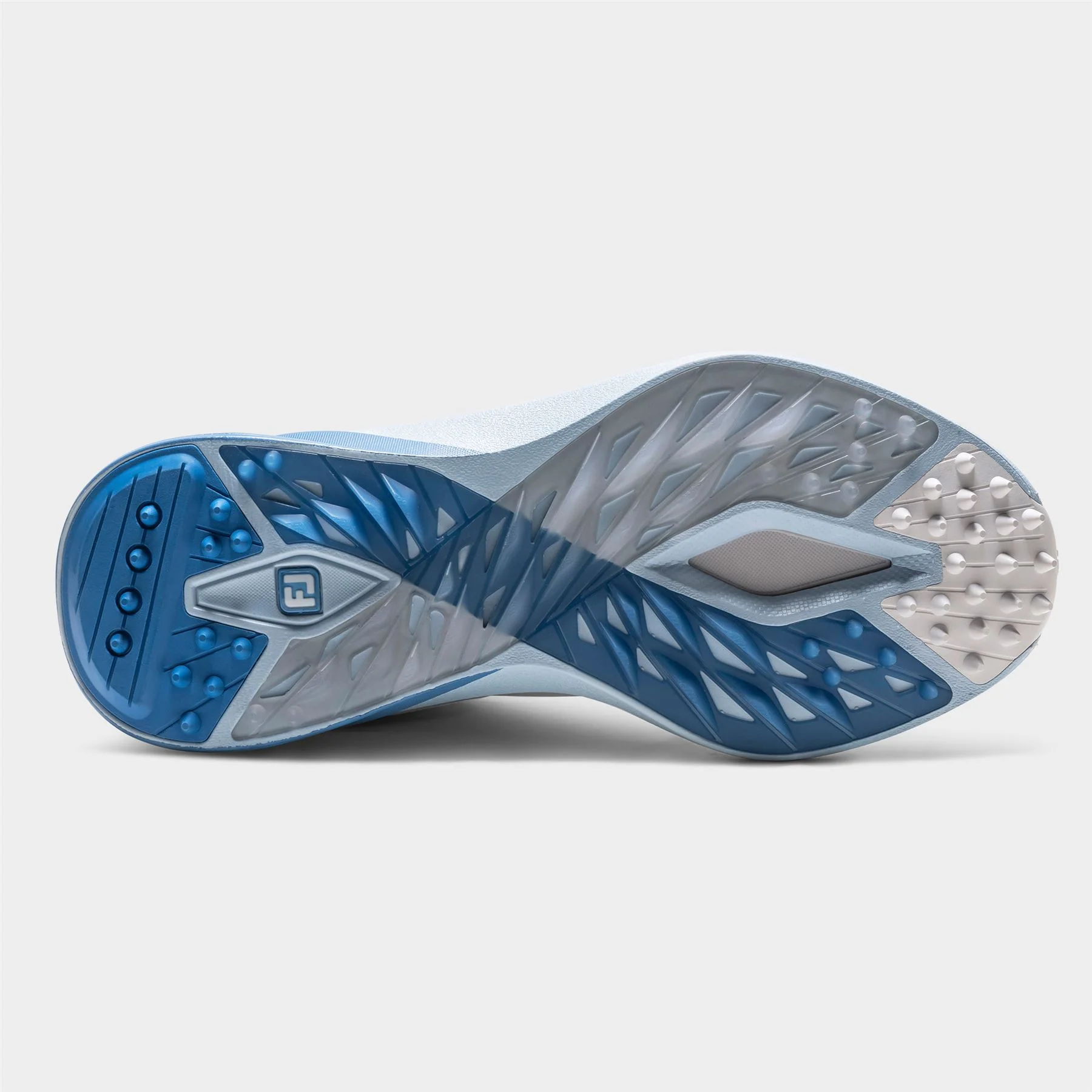 Pro Spikeless Wide Golf Shoes White/Blue - Image 4