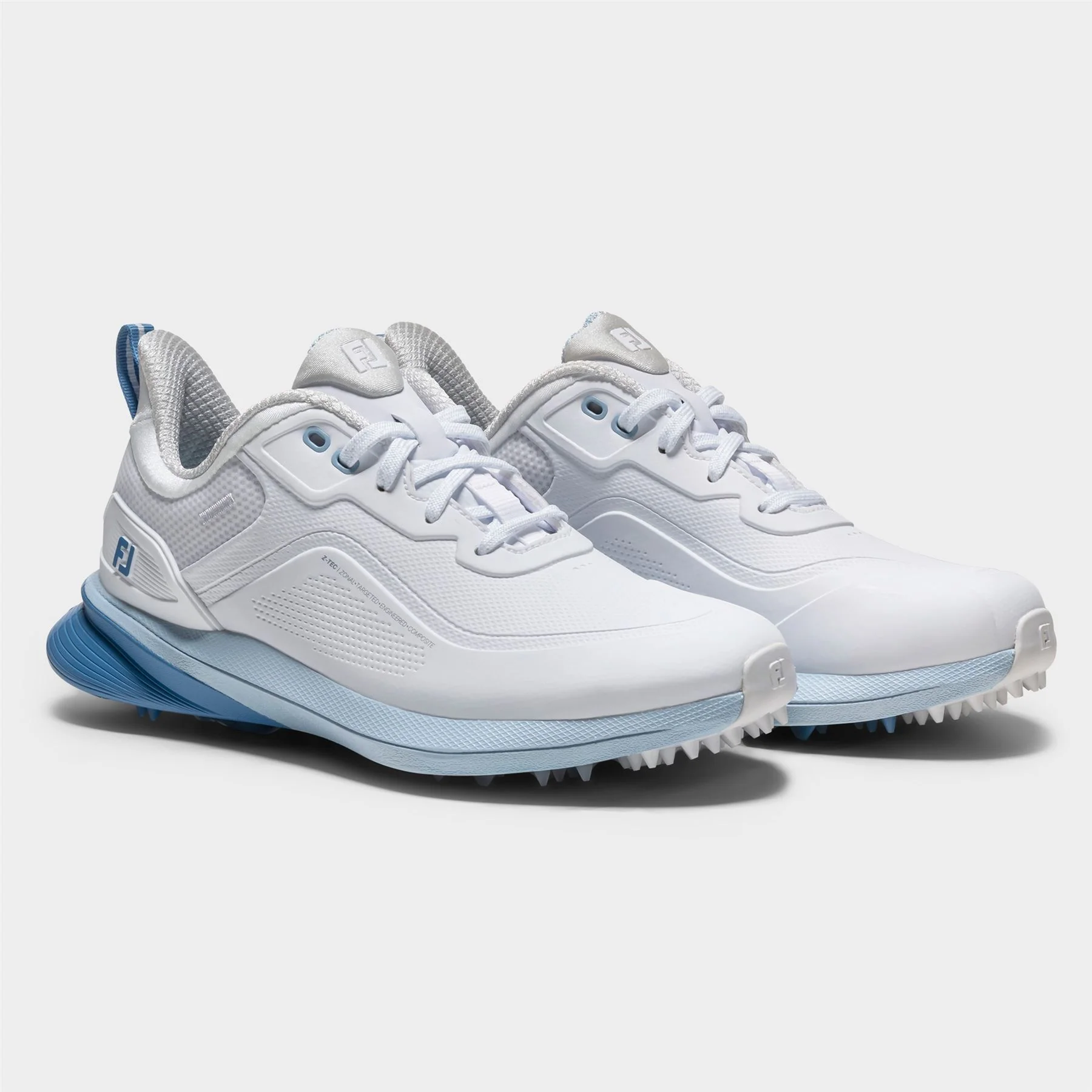 Pro Spikeless Wide Golf Shoes White/Blue - Image 5