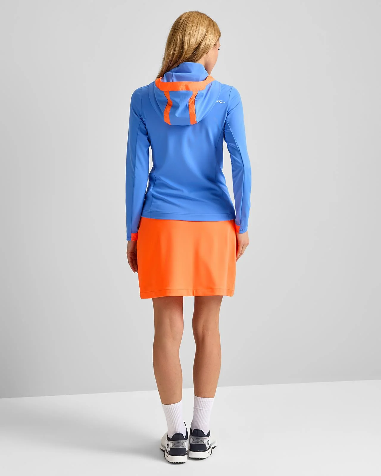 Retention Hooded Hybrid Jacket Yonder/Papaya Glow - Image 4