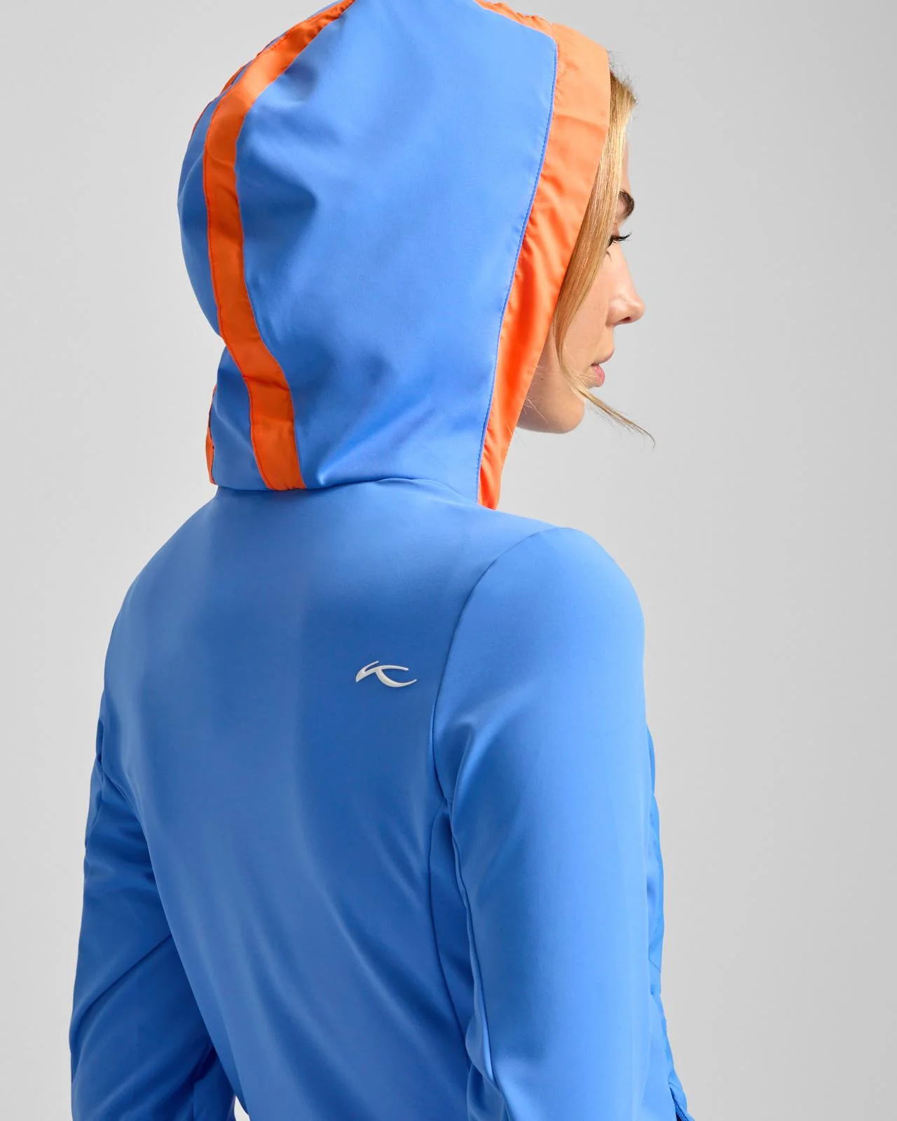 Retention Hooded Hybrid Jacket Yonder/Papaya Glow - Image 5