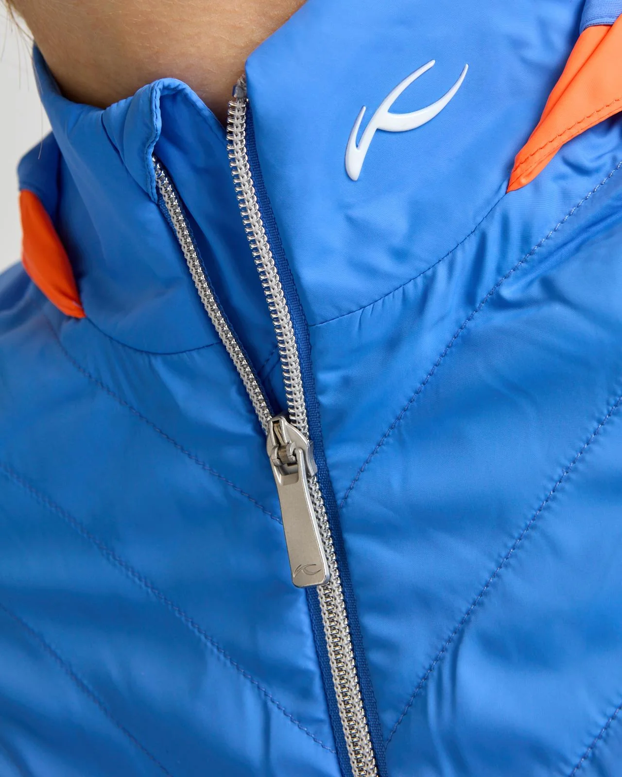 Retention Hooded Hybrid Jacket Yonder/Papaya Glow - Image 6