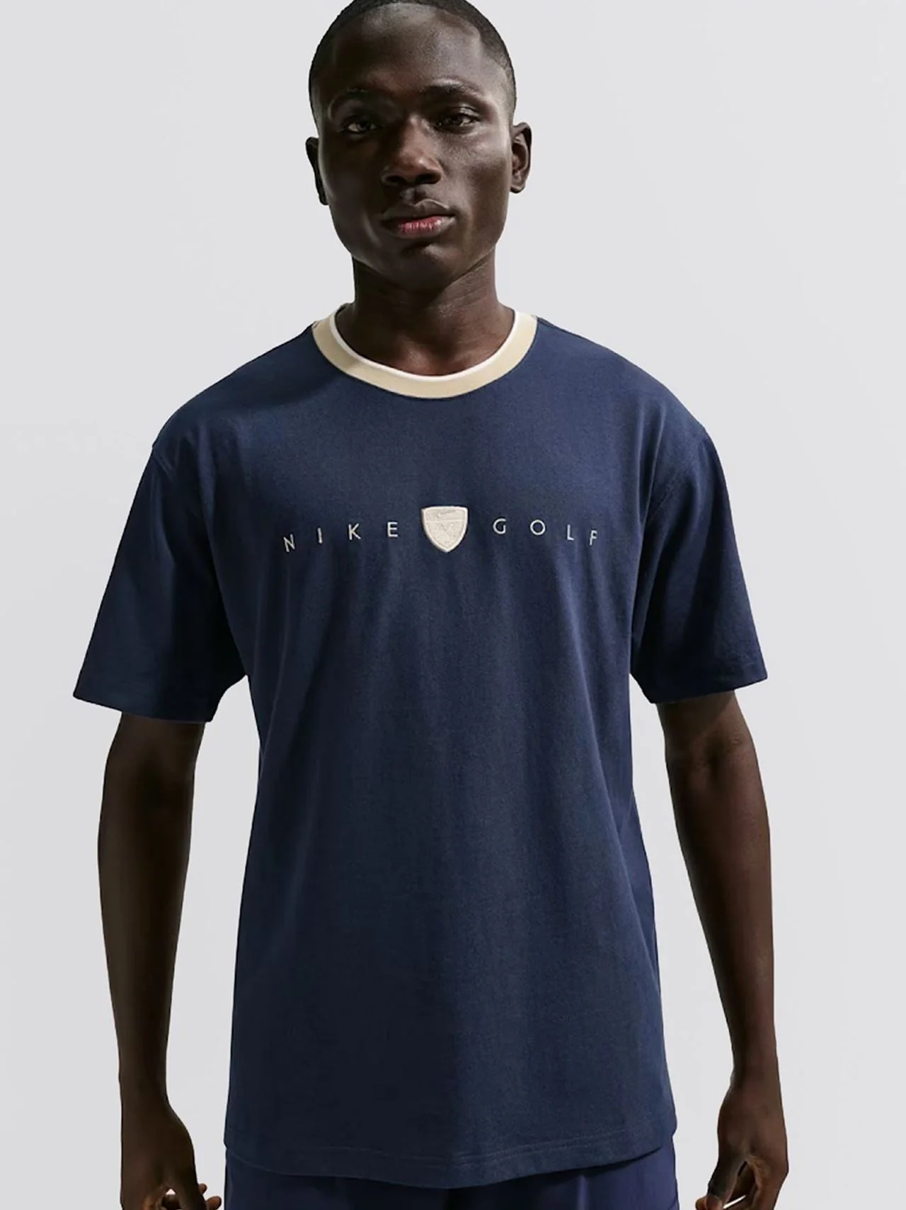 Retro Golf T-Shirt College Navy