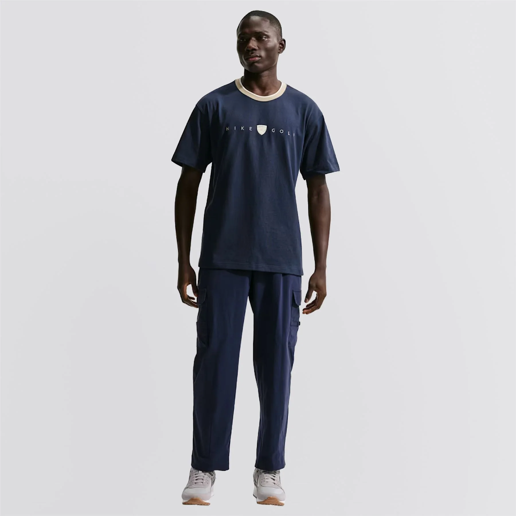 Retro Golf T-Shirt College Navy - Image 4