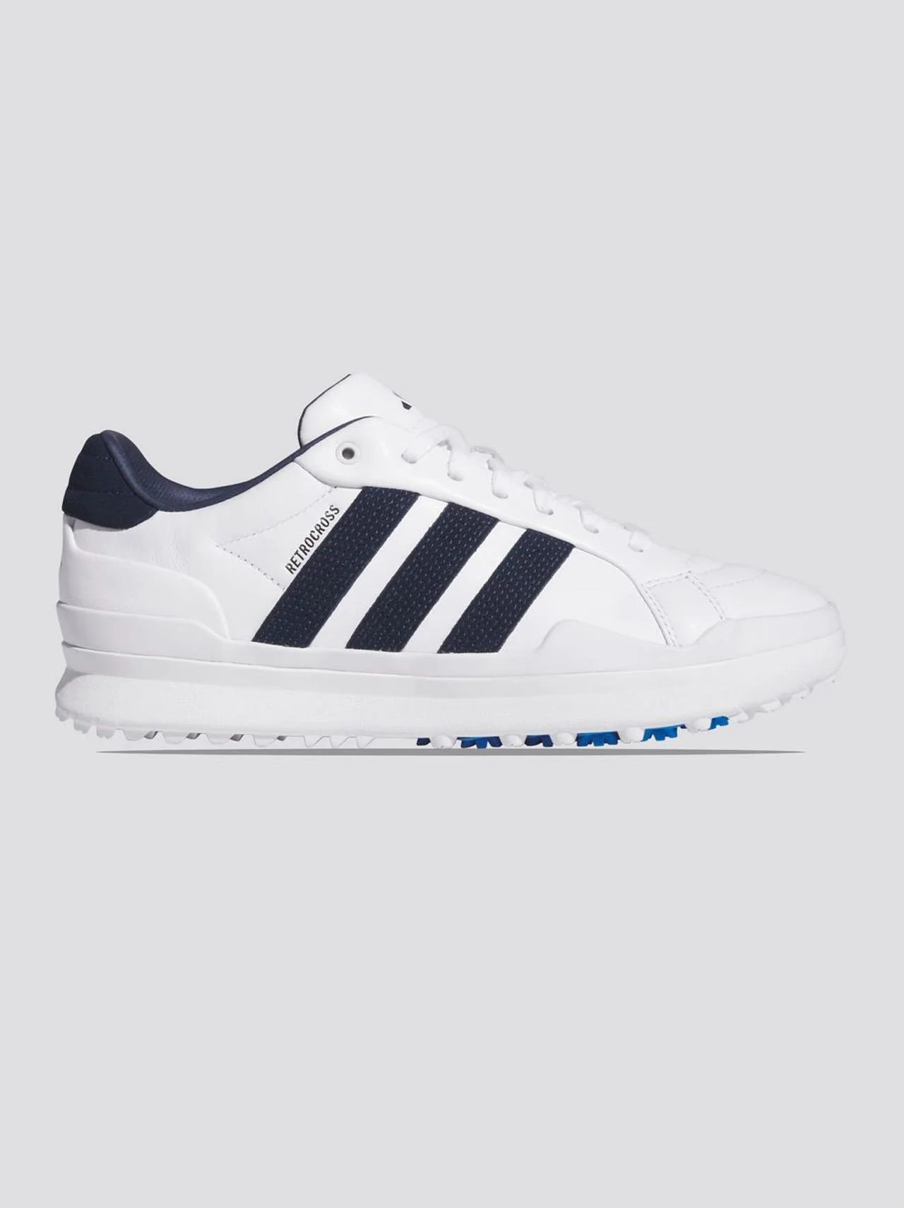 RETROCROSS Gripmore Spikeless Golf Shoes Footwear White/Collegiate Navy/Lucid Blue Ray