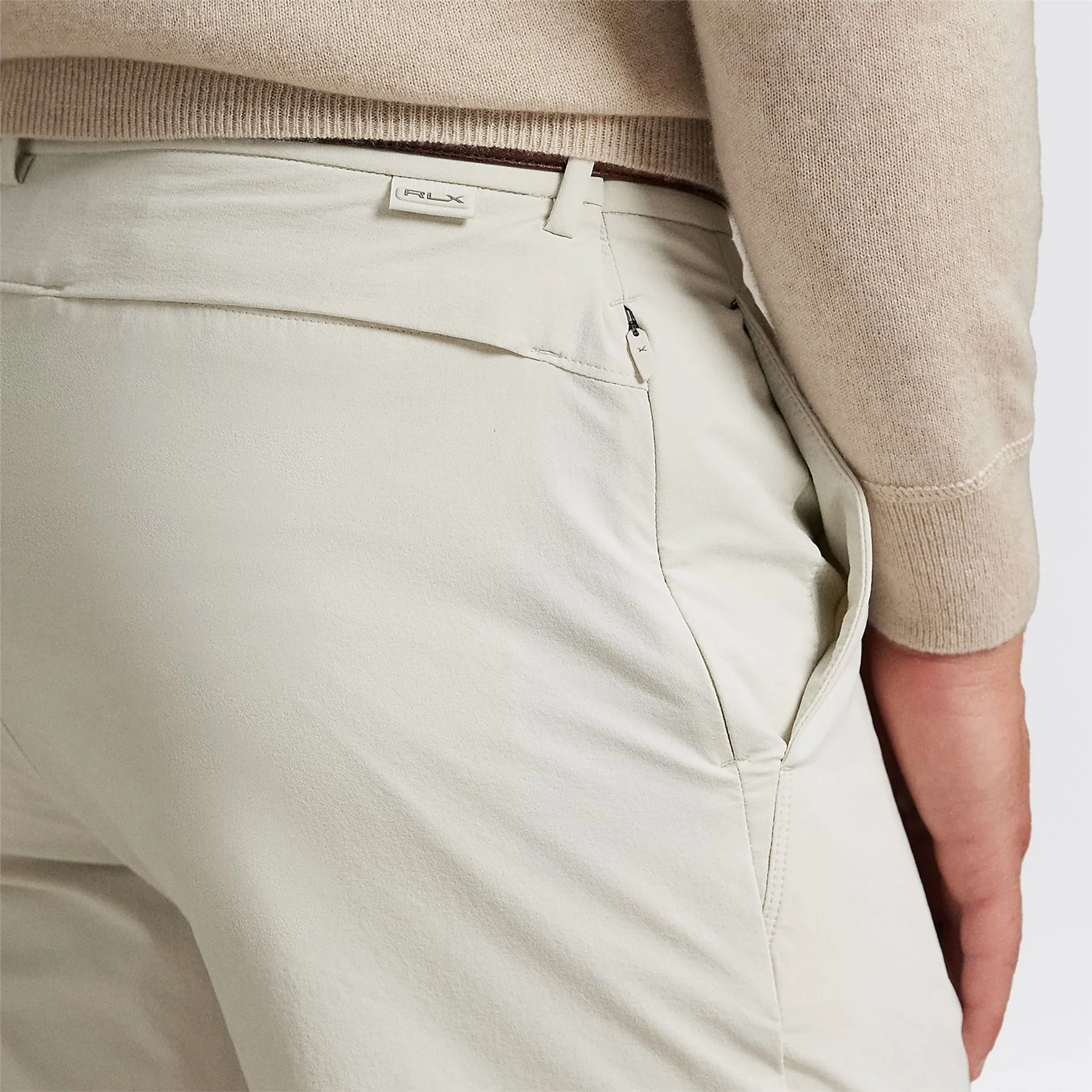 RLX Eight-Inch Tailored Fit Performance Shorts Stone Pebble - Image 4