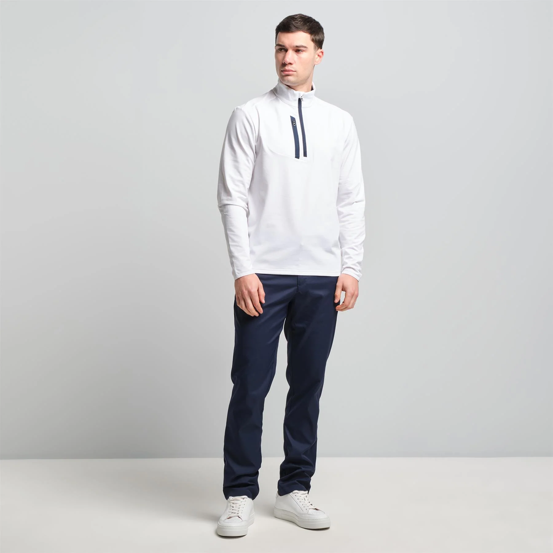 RLX Half Zip Stretch Jersey Pullover Ceramic White - Image 3