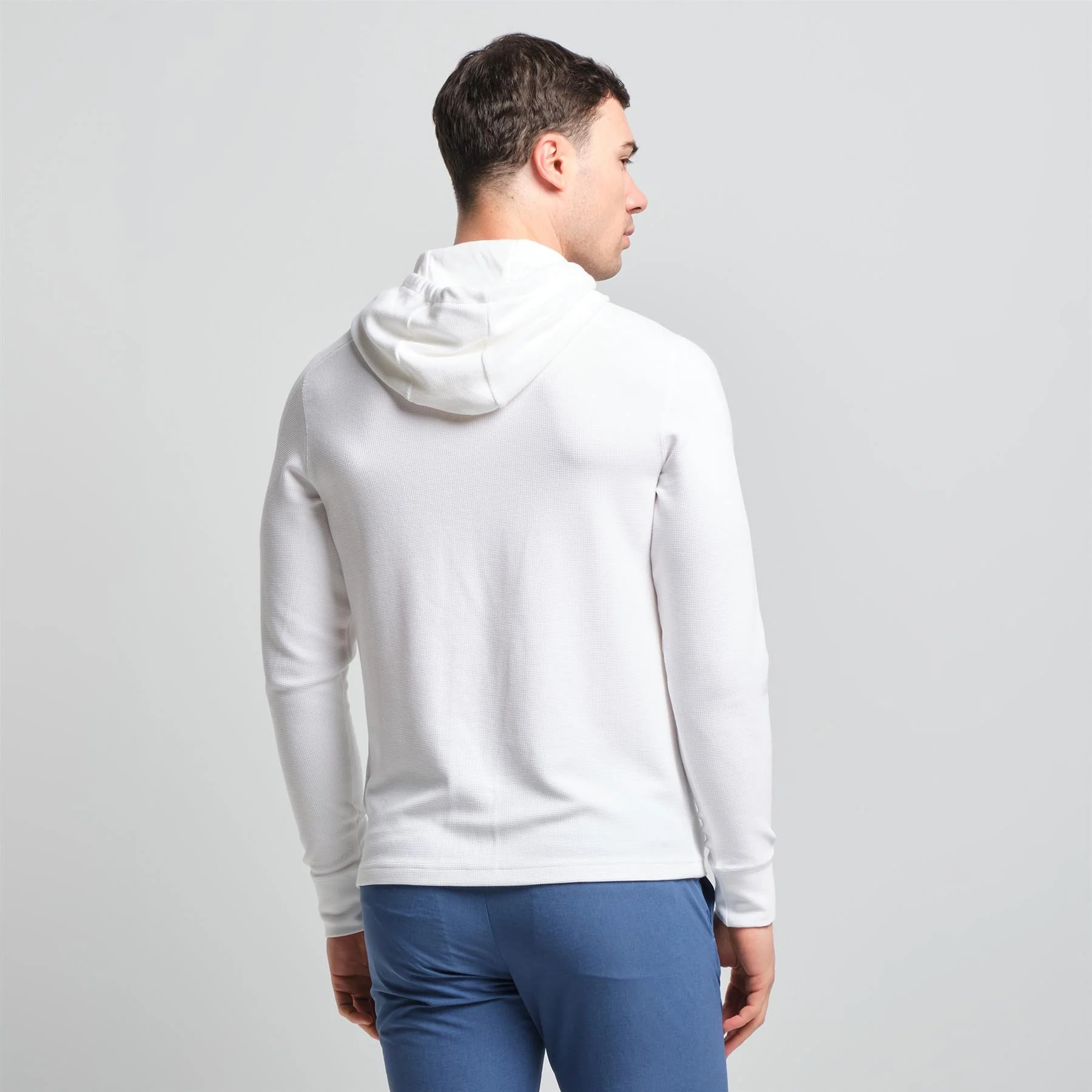 RLX Performance Tech Waffle Knit Hoodie Ceramic White - Image 2