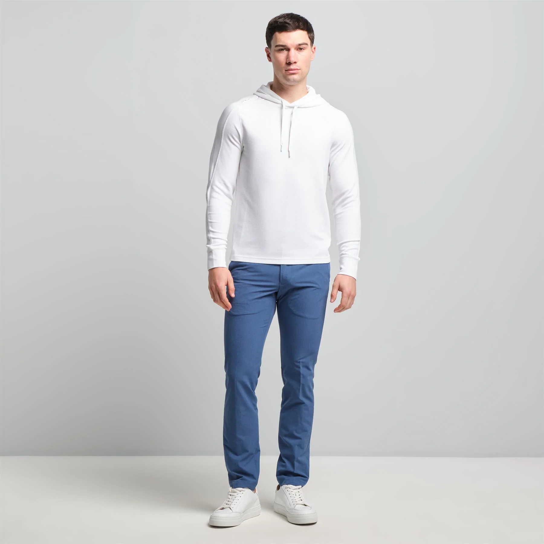 RLX Performance Tech Waffle Knit Hoodie Ceramic White - Image 3