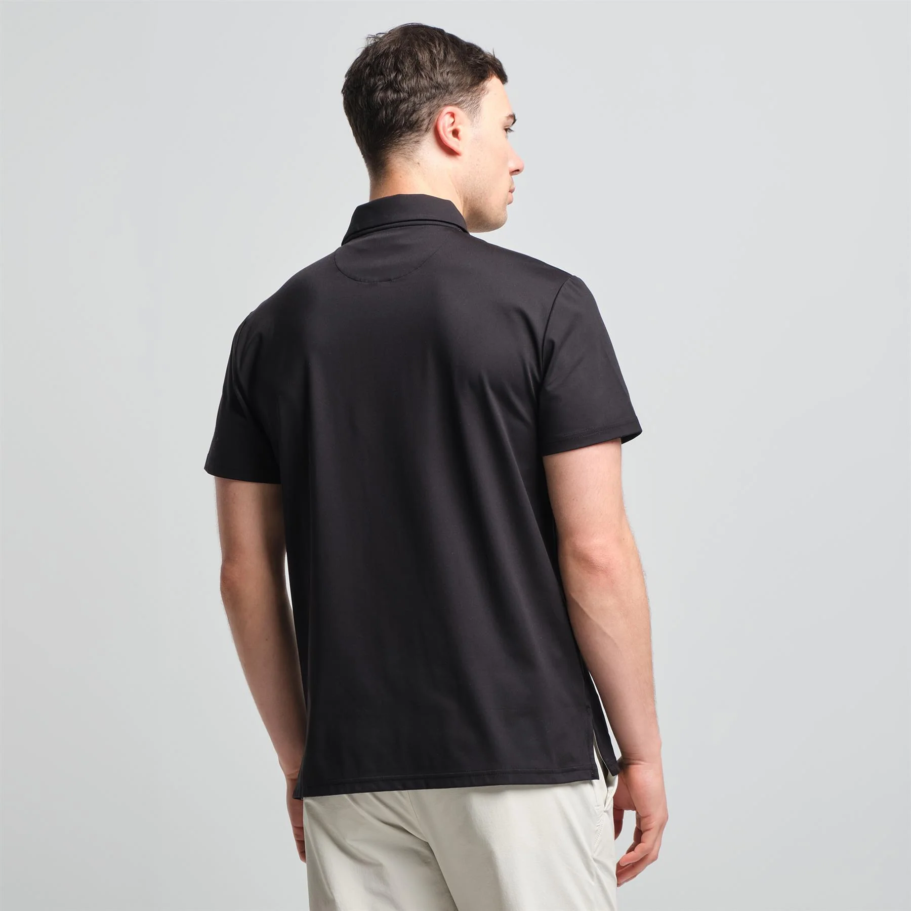 RLX Tailored Fit Kinetic Tech Jersey Polo Black - Image 2