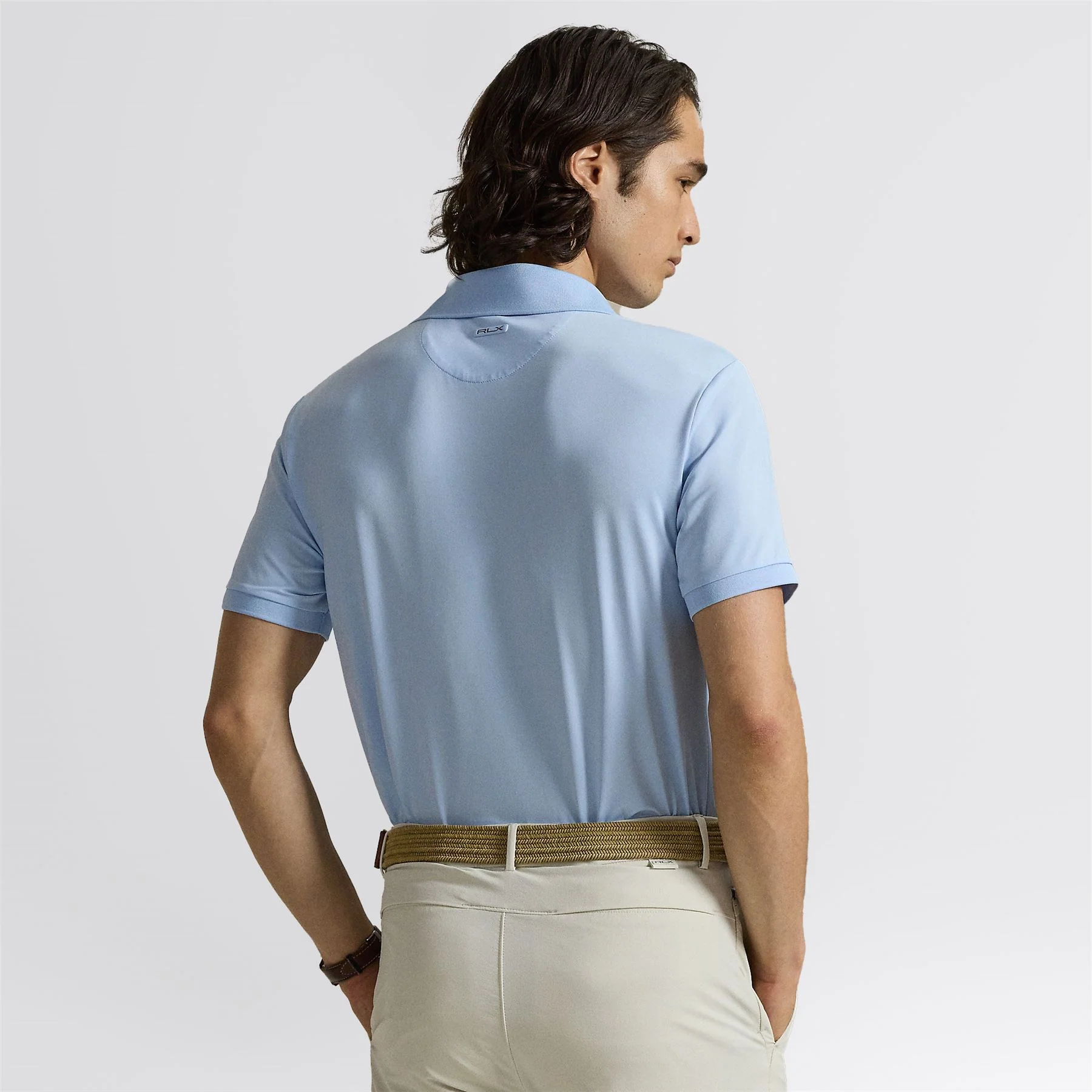RLX Tailored Fit Lightweight Airflow Jersey Polo Office Blue - Image 2