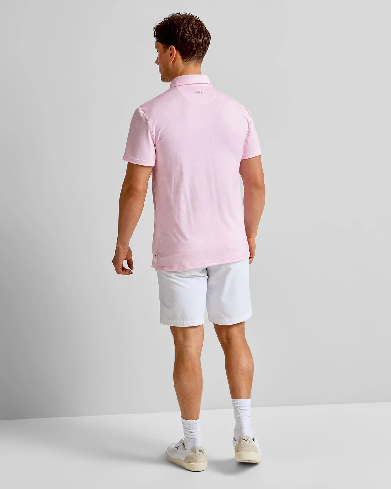 RLX Tailored Fit Lightweight Airflow Polo Carmel Pink Magnolia Diamond - Image 4