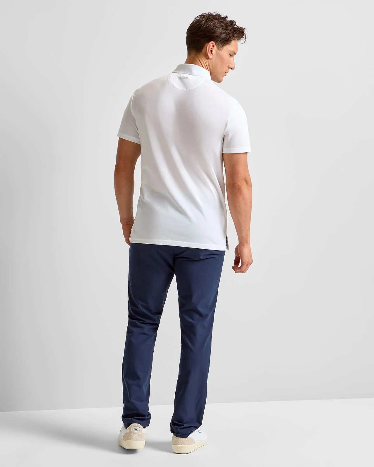 RLX Tailored Fit Tour Pique Polo Ceramic White - Image 4