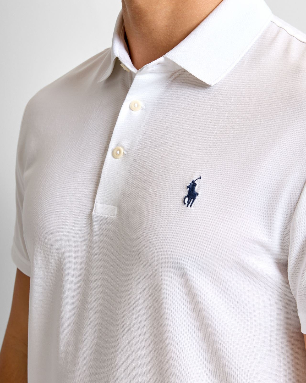 RLX Tailored Fit Tour Pique Polo Ceramic White - Image 5