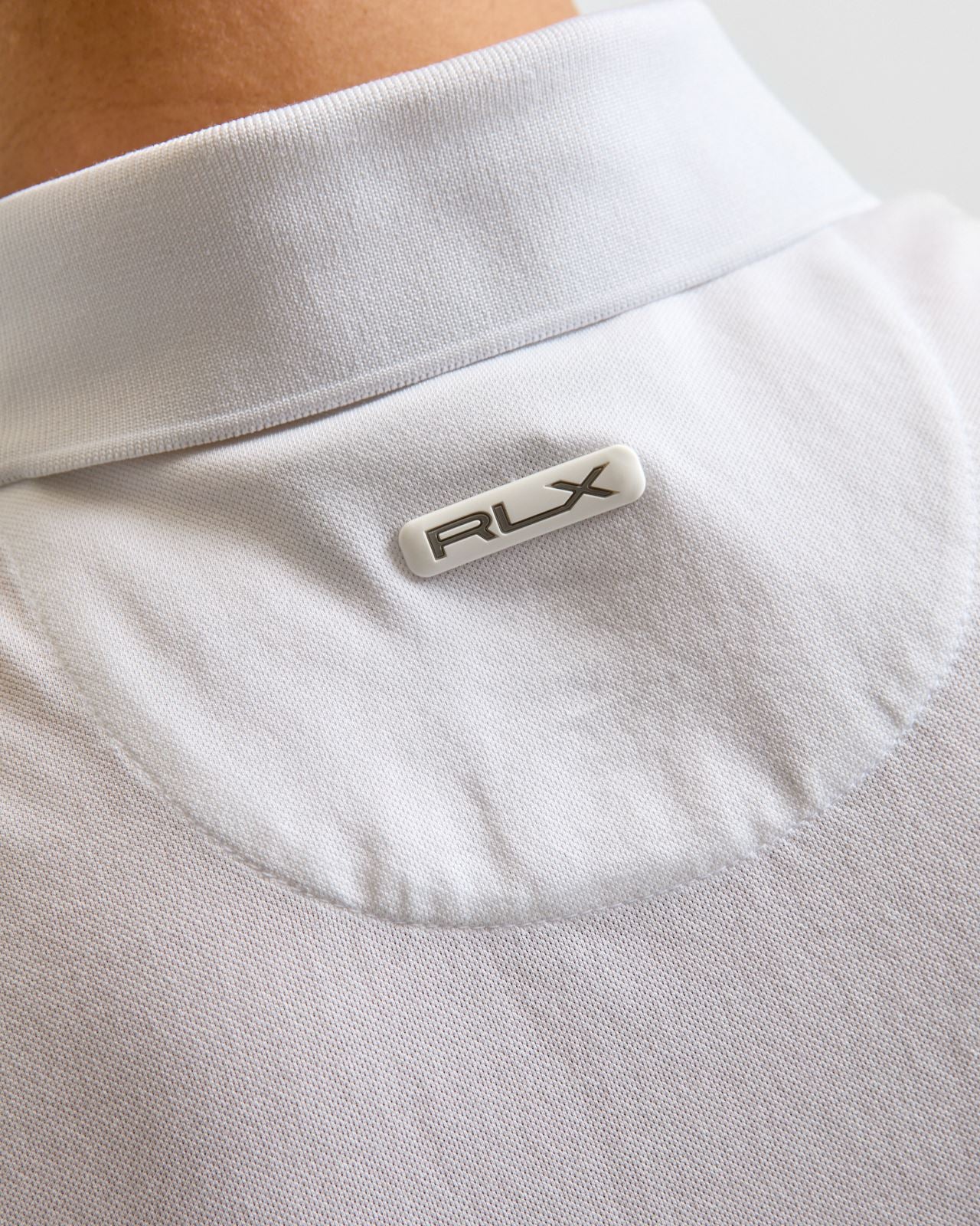 RLX Tailored Fit Tour Pique Polo Ceramic White - Image 6