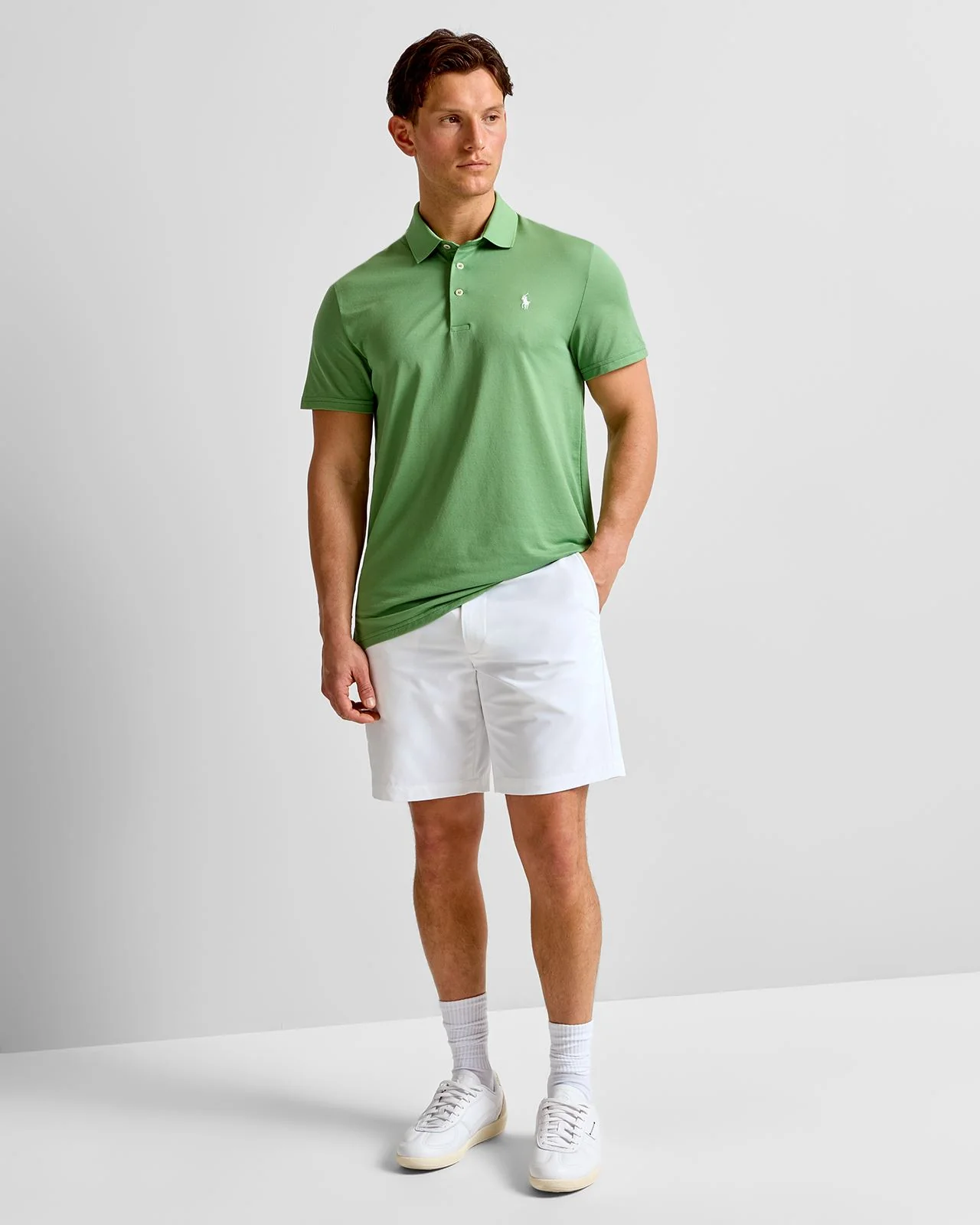 RLX Tailored Fit Tour Pique Polo Outback Green - Image 3