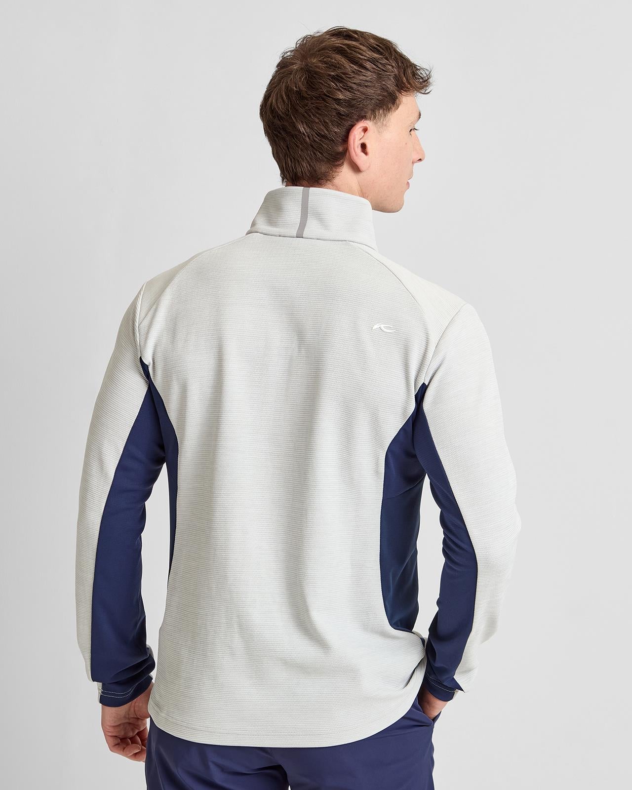 Roman Half Zip Mid Layer Alloy/Atlanta Blue - Image 2