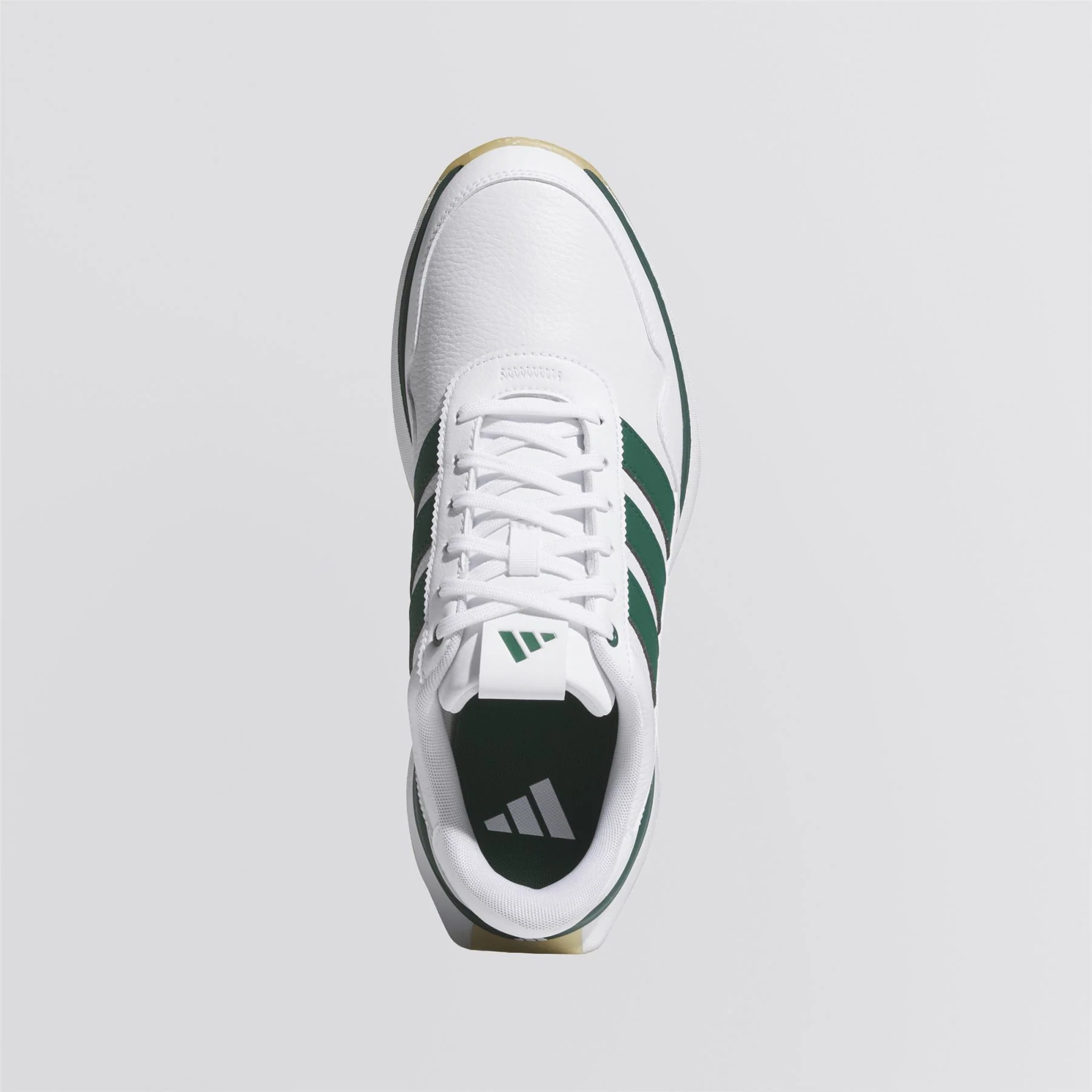 S2G '26 Leather Spikeless Golf Shoes Footwear White/Collegiate Green/Gum - Image 3
