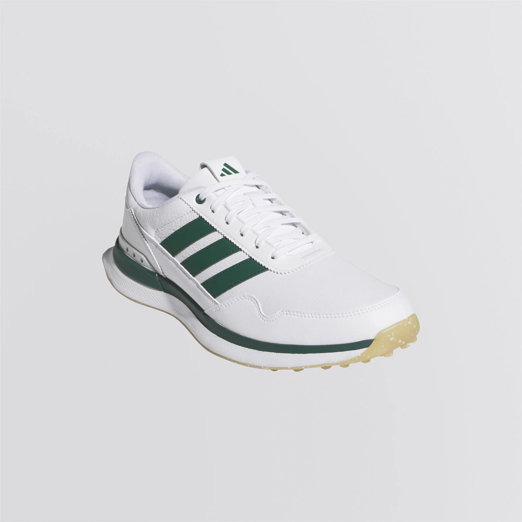 S2G '26 Leather Spikeless Golf Shoes Footwear White/Collegiate Green/Gum - Image 4