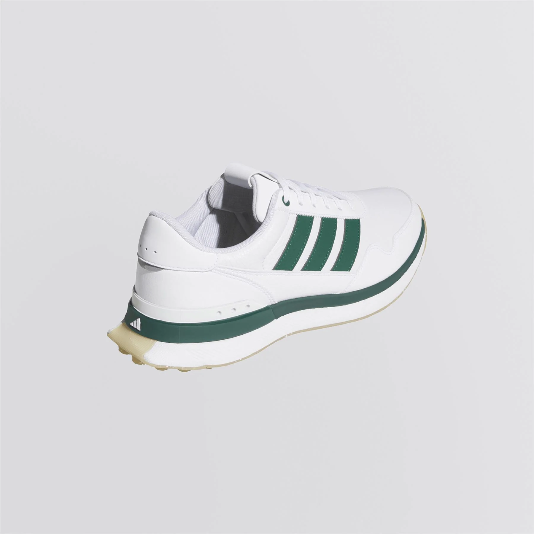 S2G '26 Leather Spikeless Golf Shoes Footwear White/Collegiate Green/Gum - Image 5
