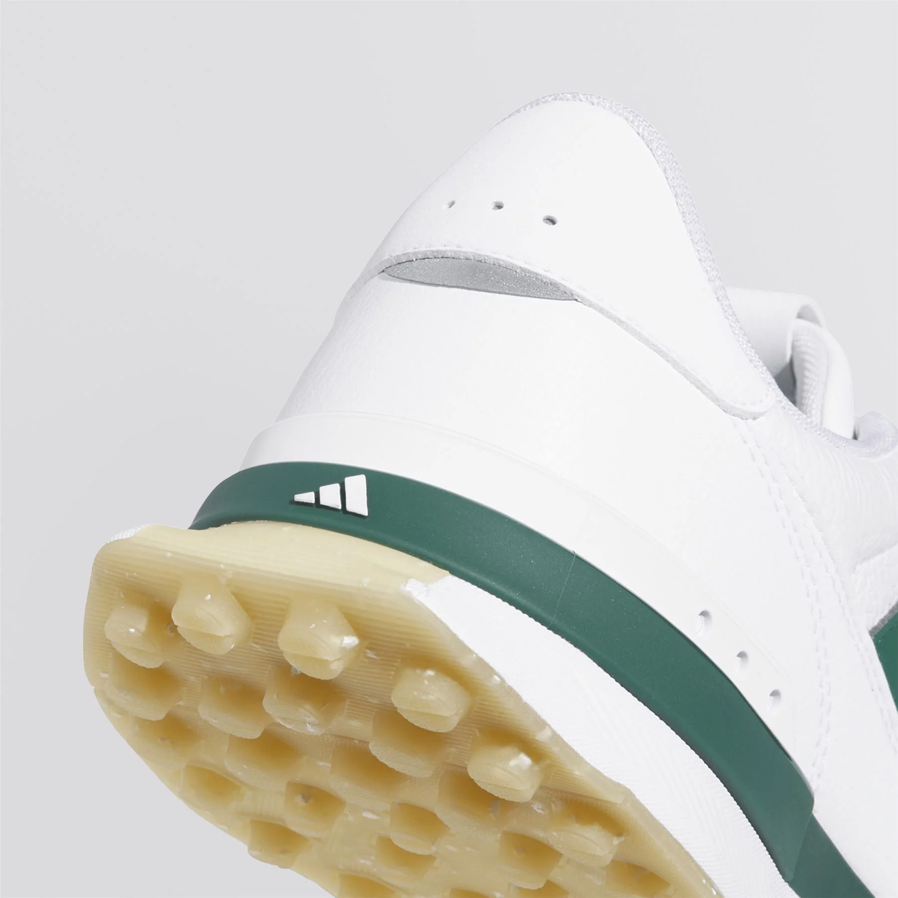 S2G '26 Leather Spikeless Golf Shoes Footwear White/Collegiate Green/Gum - Image 7