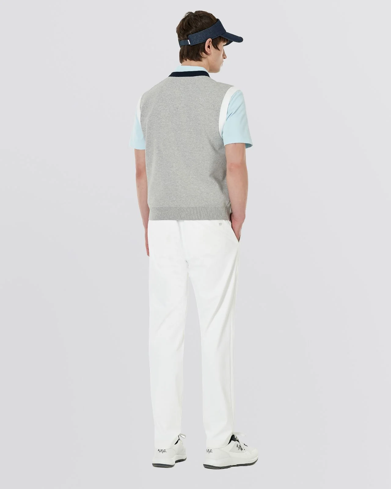 Sacha Knit Sweater Vest Grey - Image 2