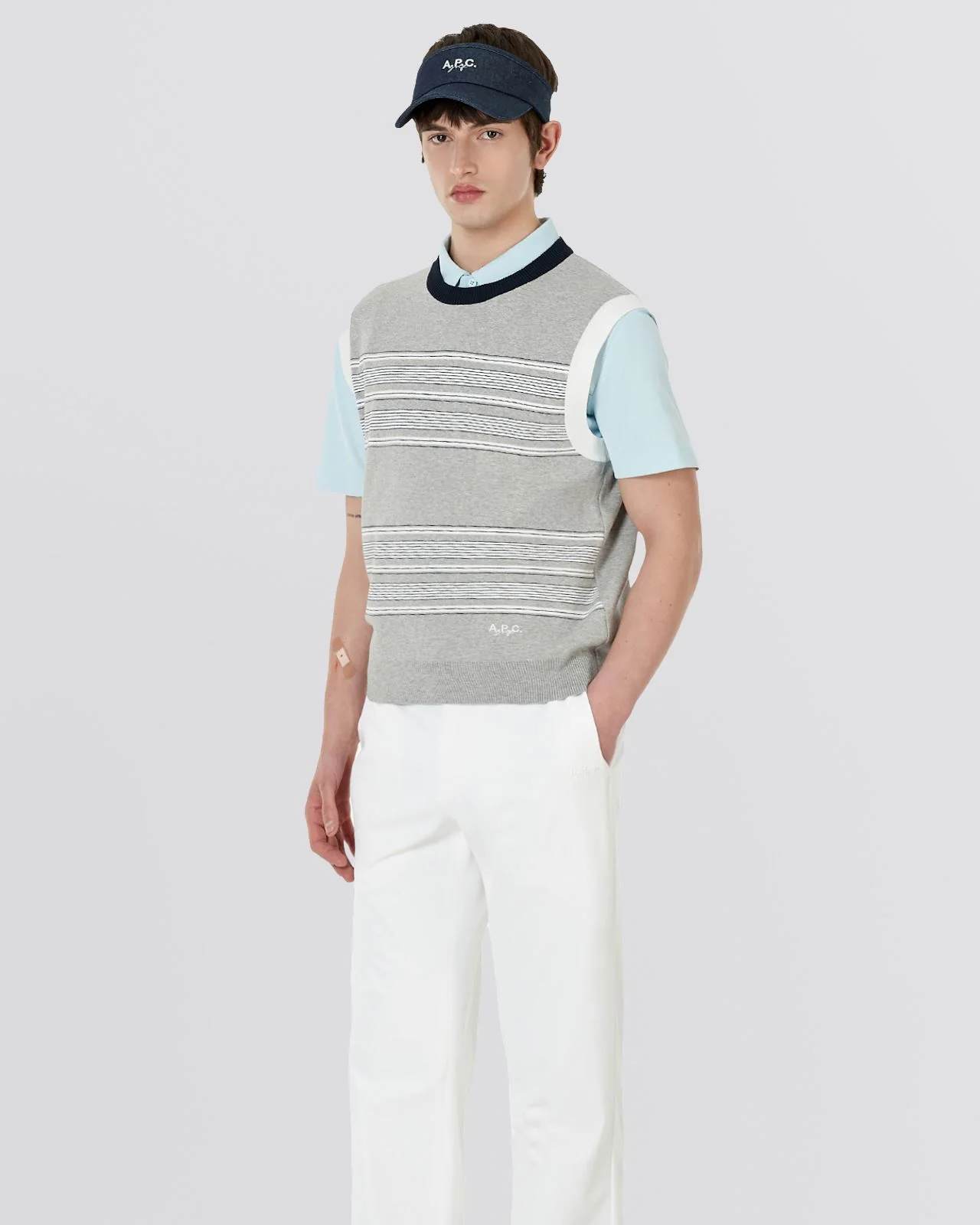 Sacha Knit Sweater Vest Grey - Image 4