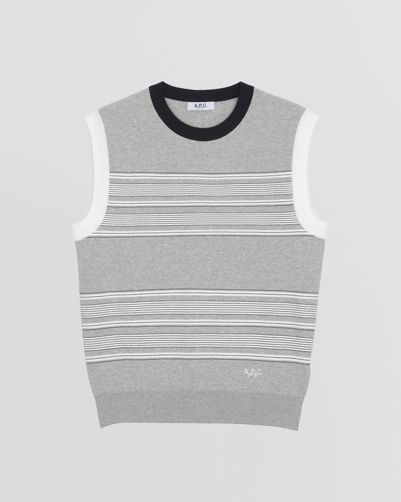 Sacha Knit Sweater Vest Grey - Image 6