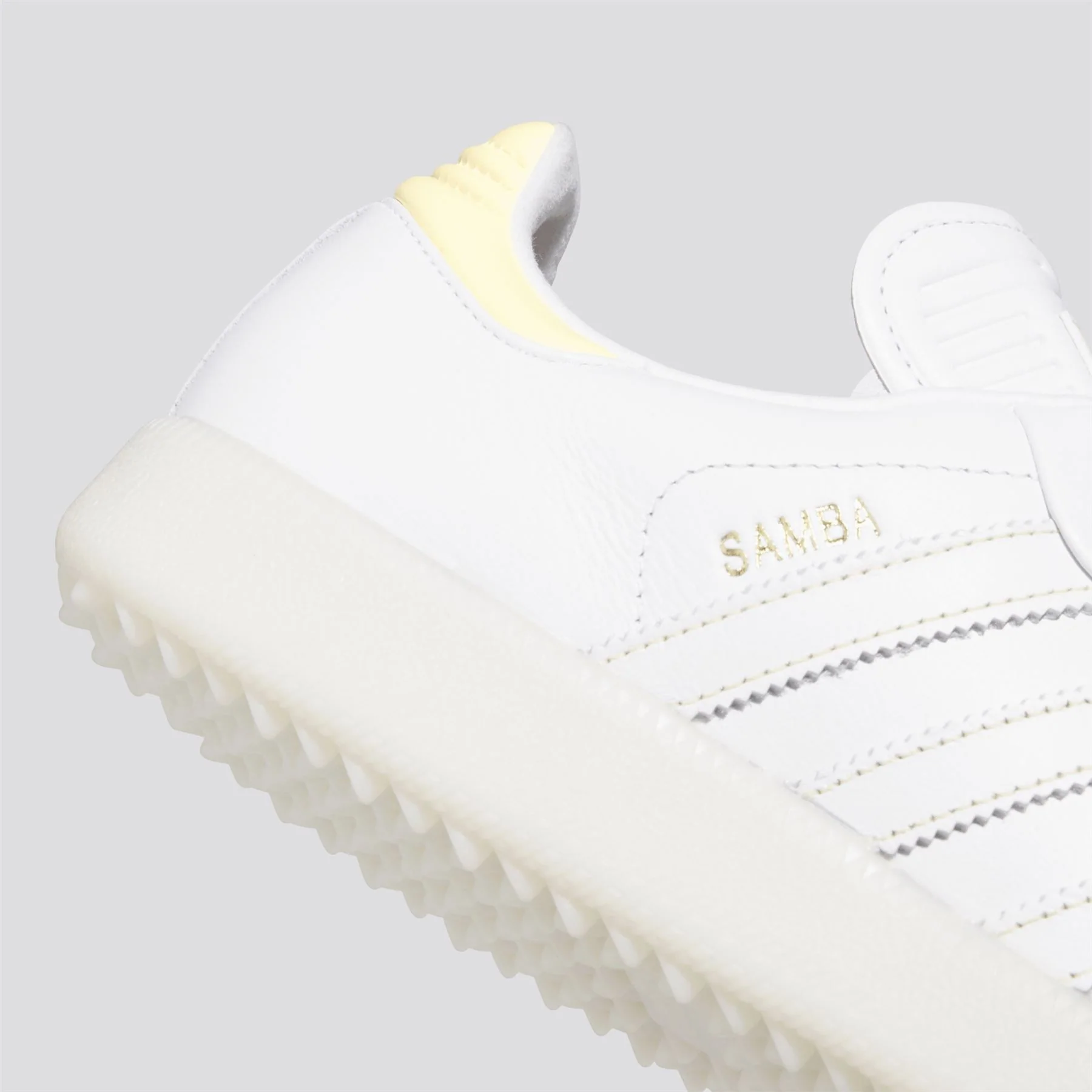 Samba Spikeless Golf Shoes Footwear White/Ice Tangerine/Off White - Image 7
