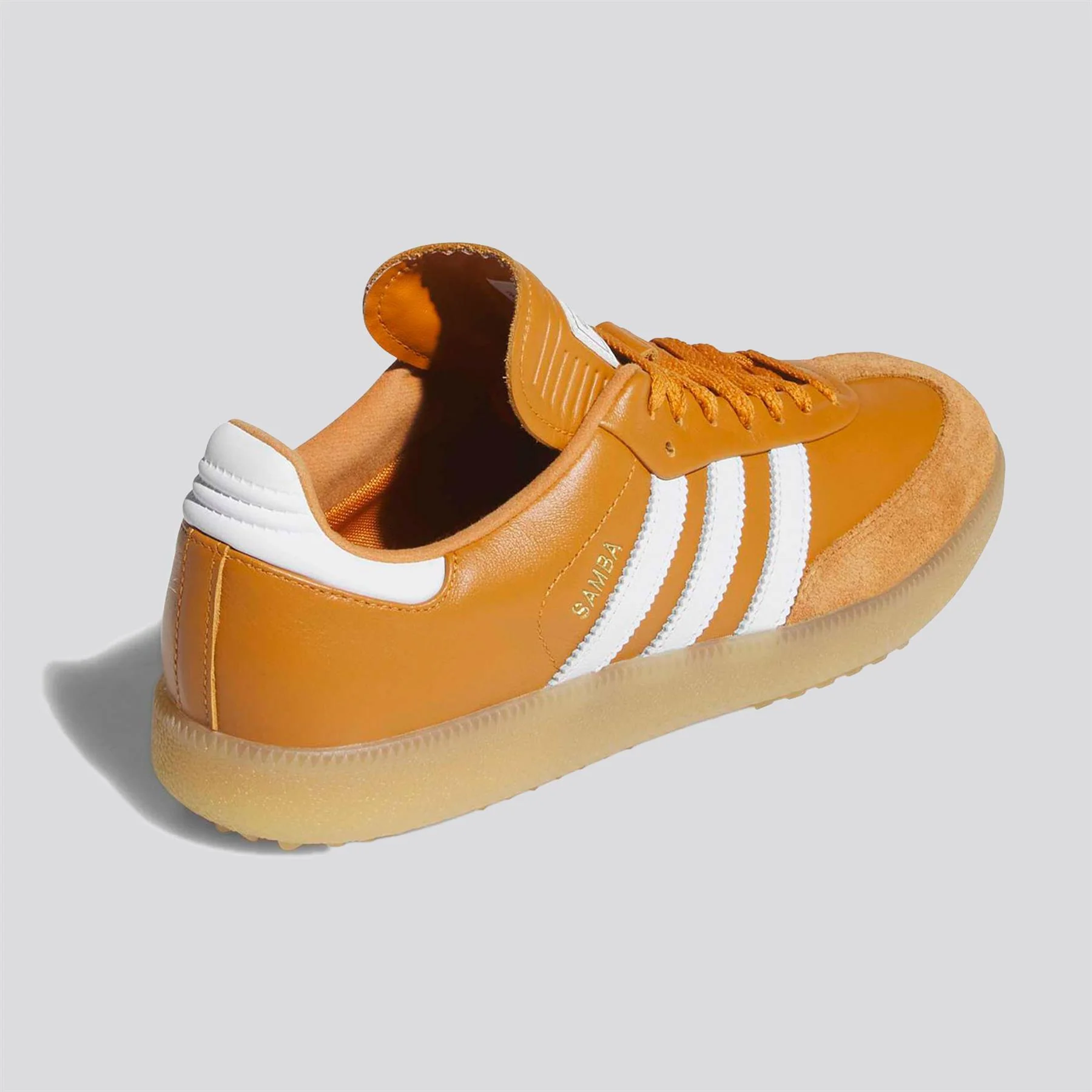 Samba Spikeless Golf Shoes Rustic Orange/Footwear White/Gum - Image 5