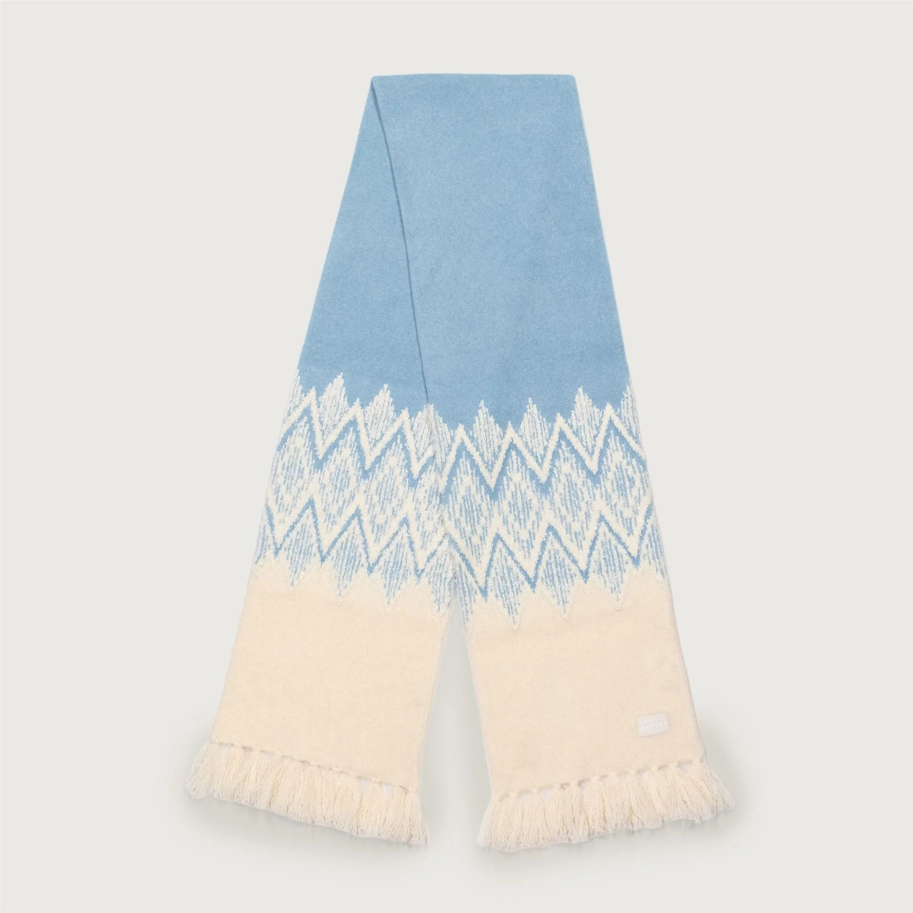 Sebastian Jacquard Scarf 2.0 Ashley Blue - Image 4