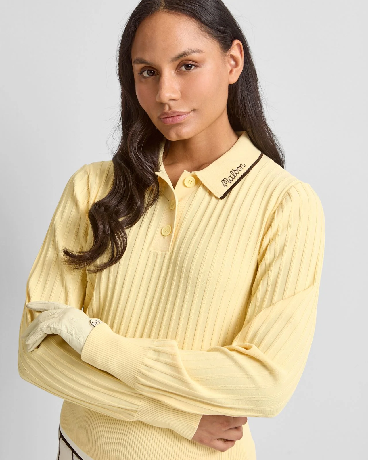 Selma LS Polo Light Yellow - Image 5