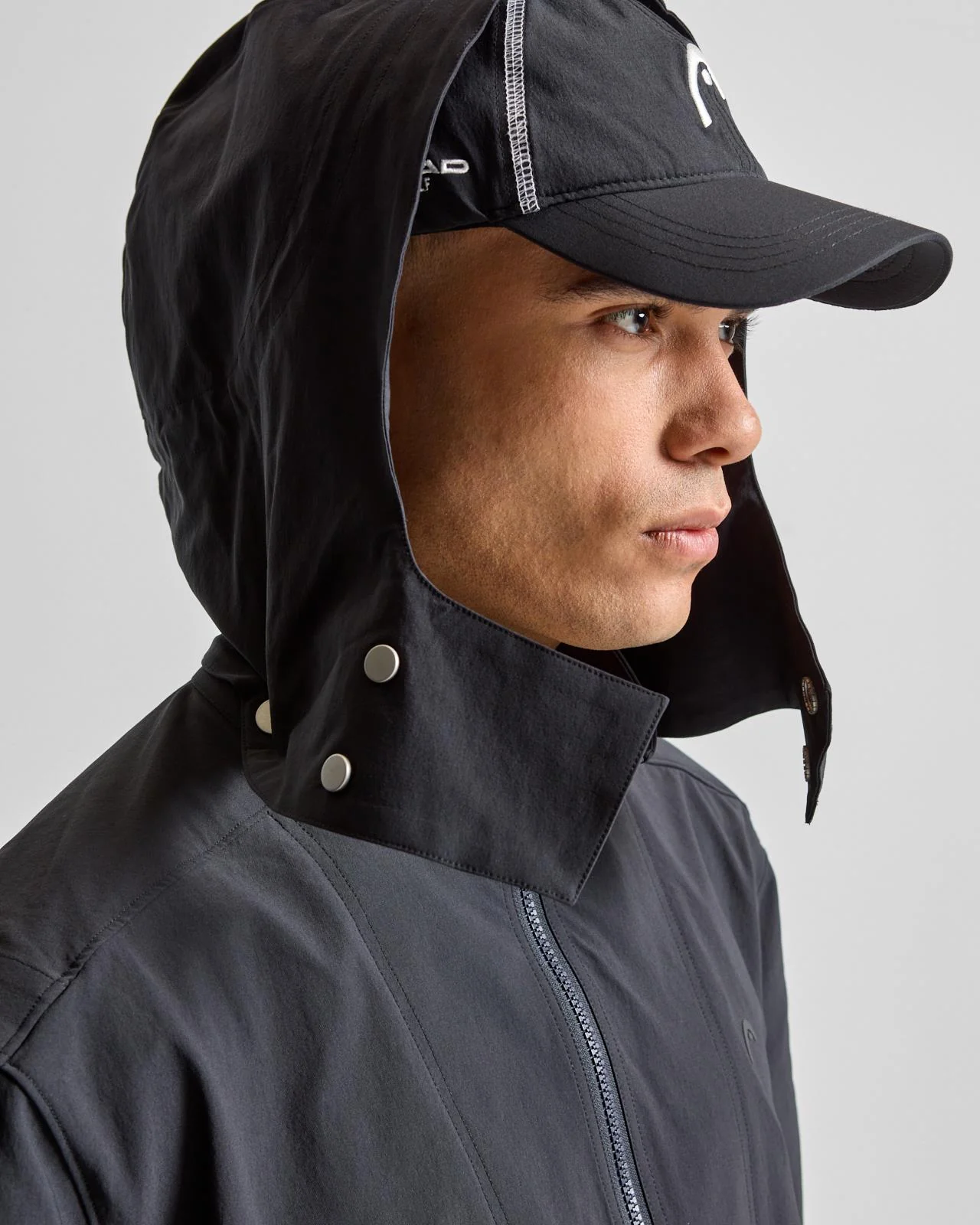 Short Sleeve Anorak Black - Image 5