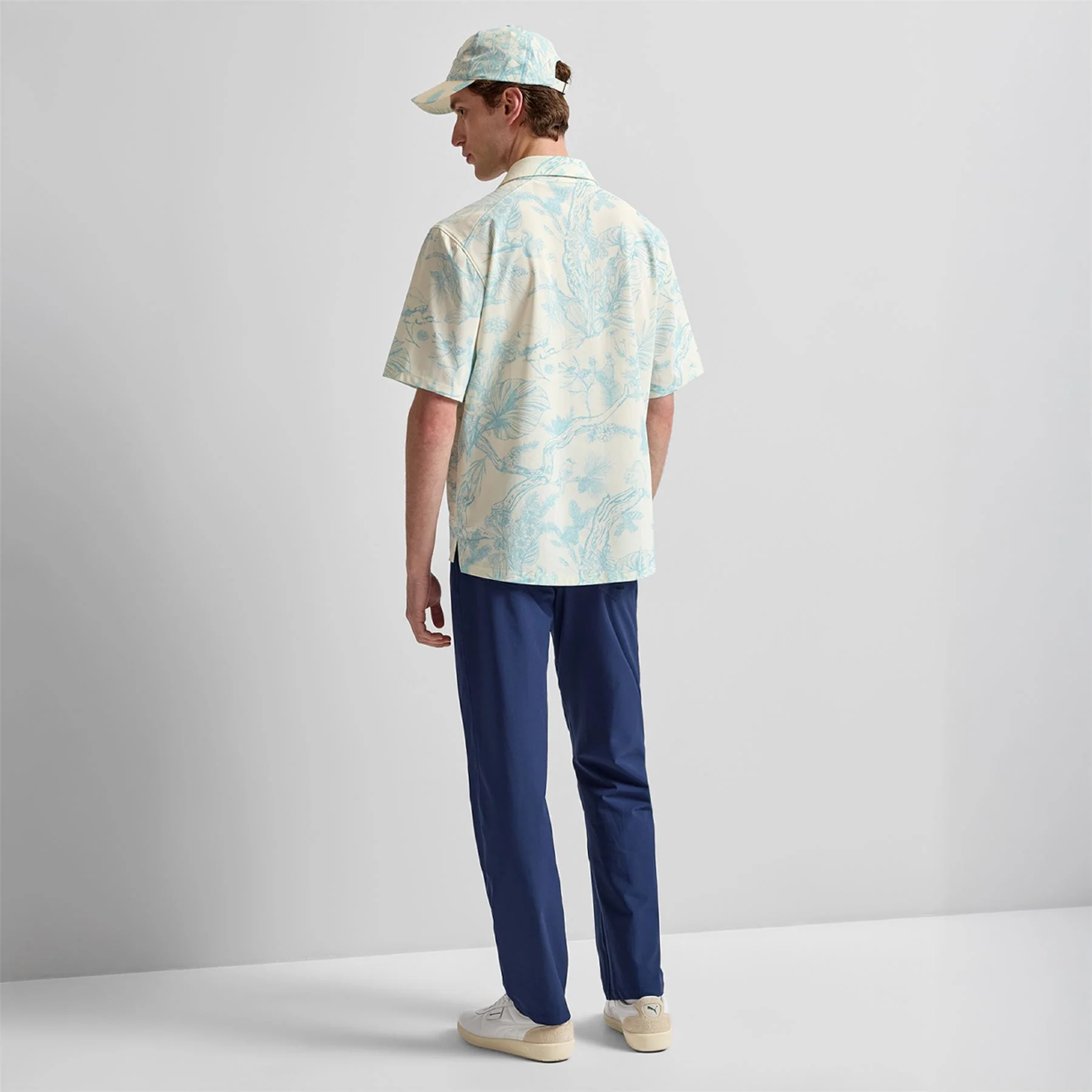 Short Sleeve Shirt Blue Botanical - Image 4