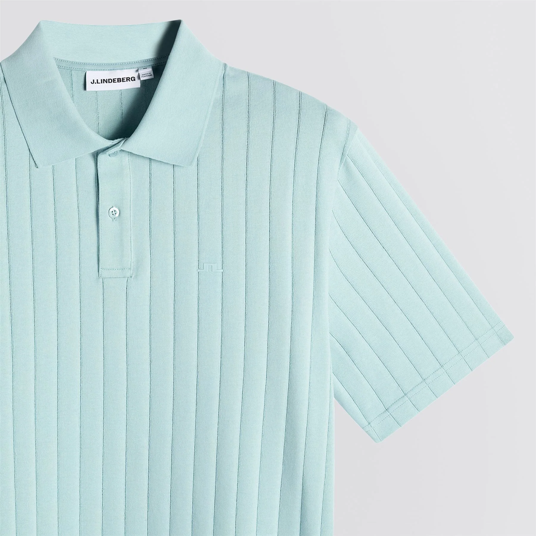 Simon Stripe Polo Forget-Me-Not - Image 8