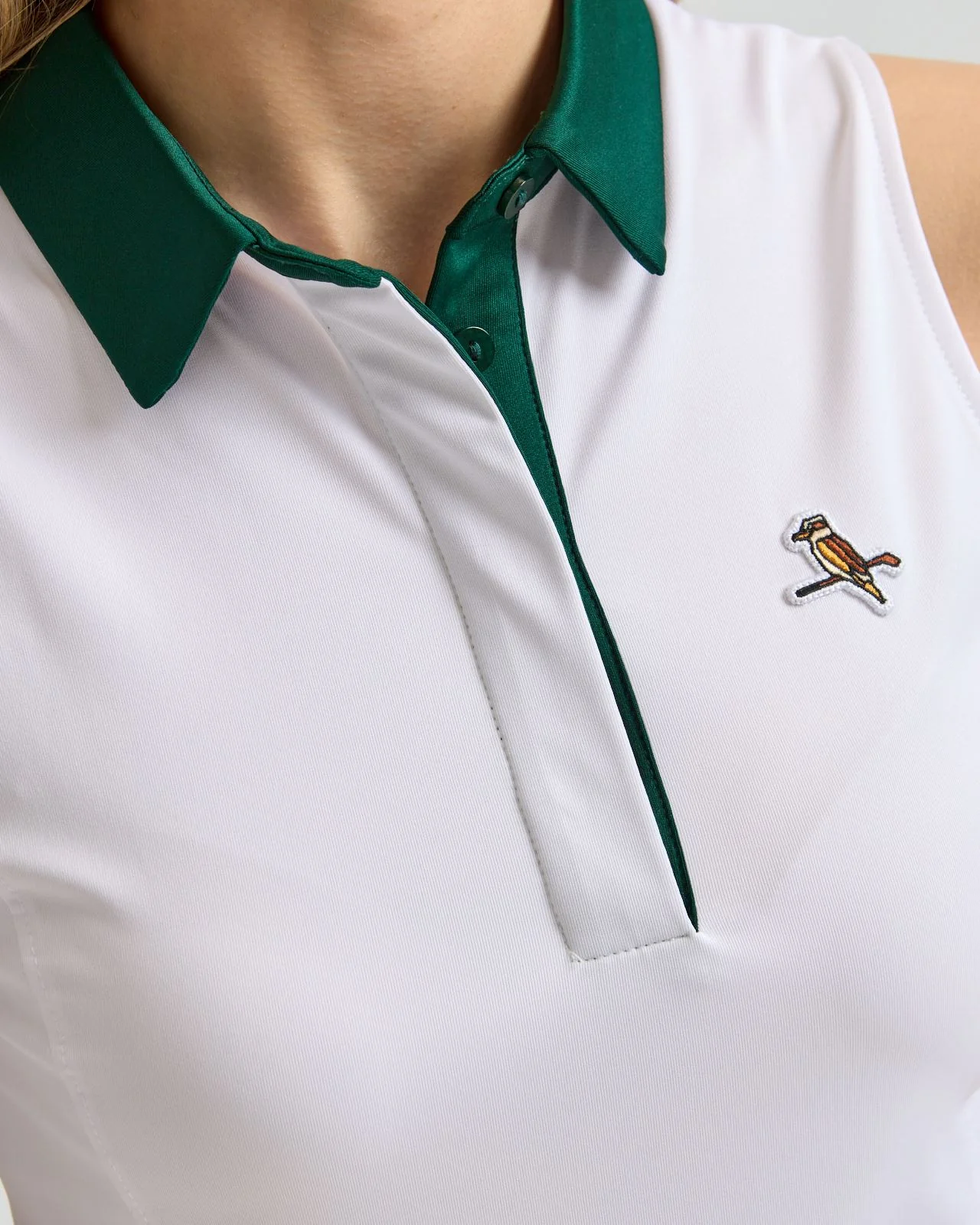 Sleeveless Polo White - Image 5