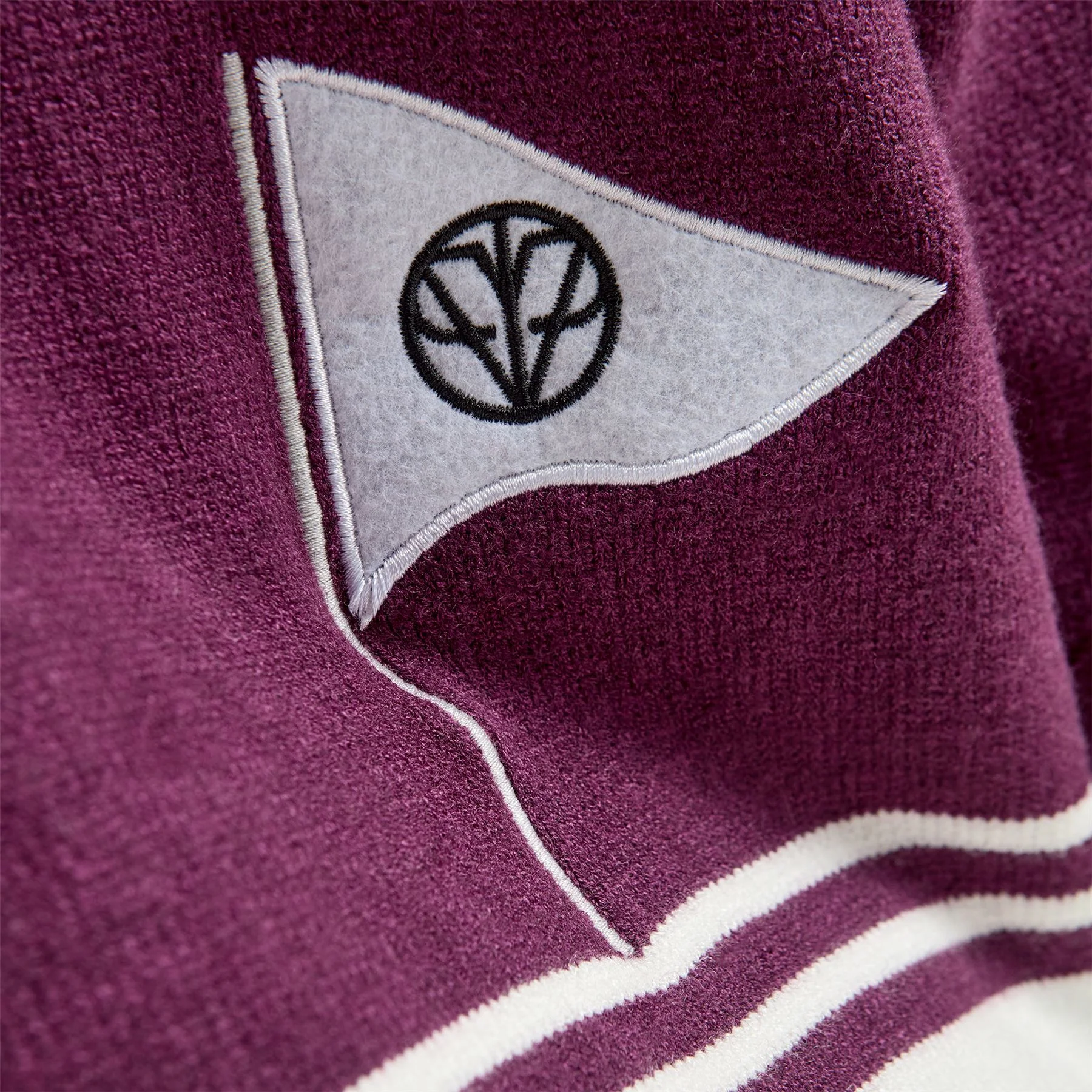 Sophie Cardigan Stripe Burgundy - Image 6