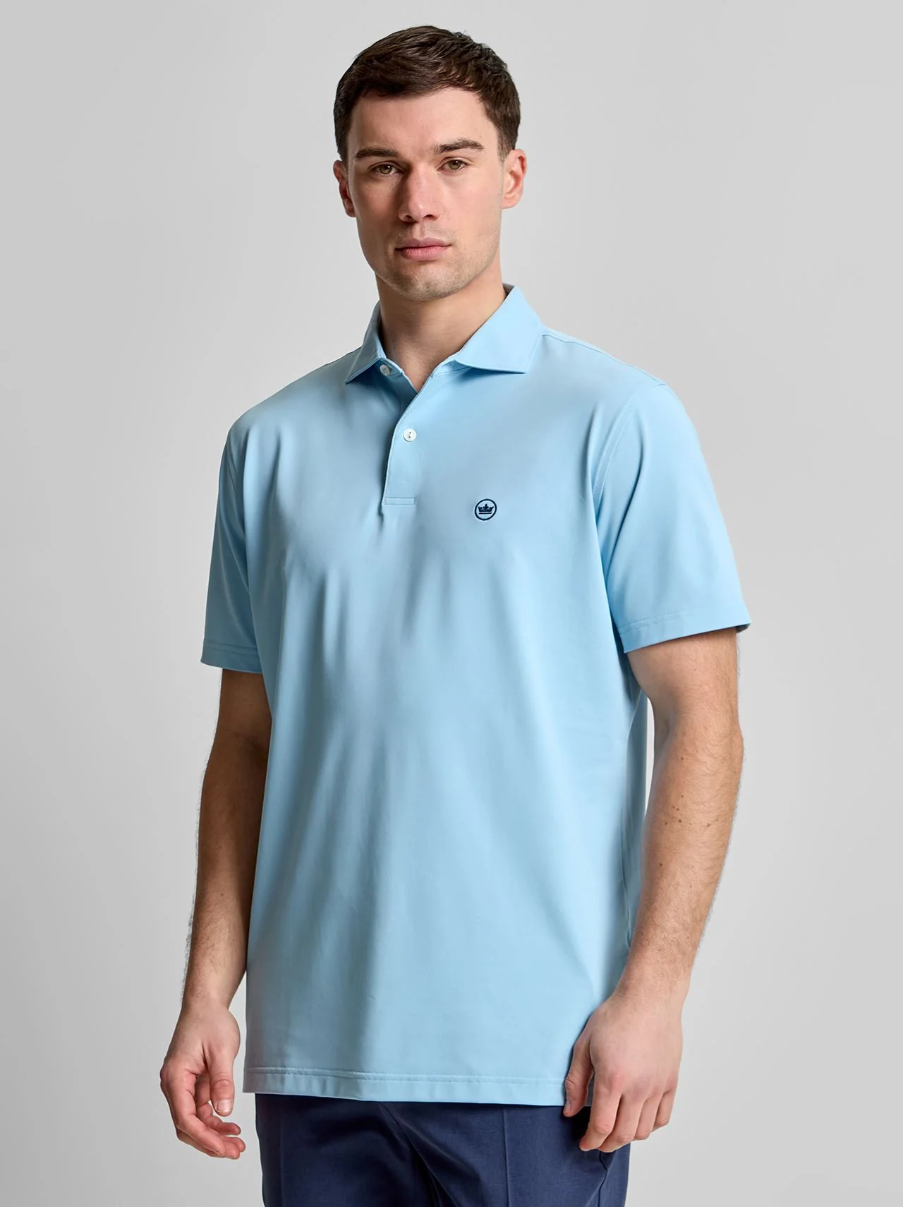 Soul Performance Mesh Polo Blue Frost