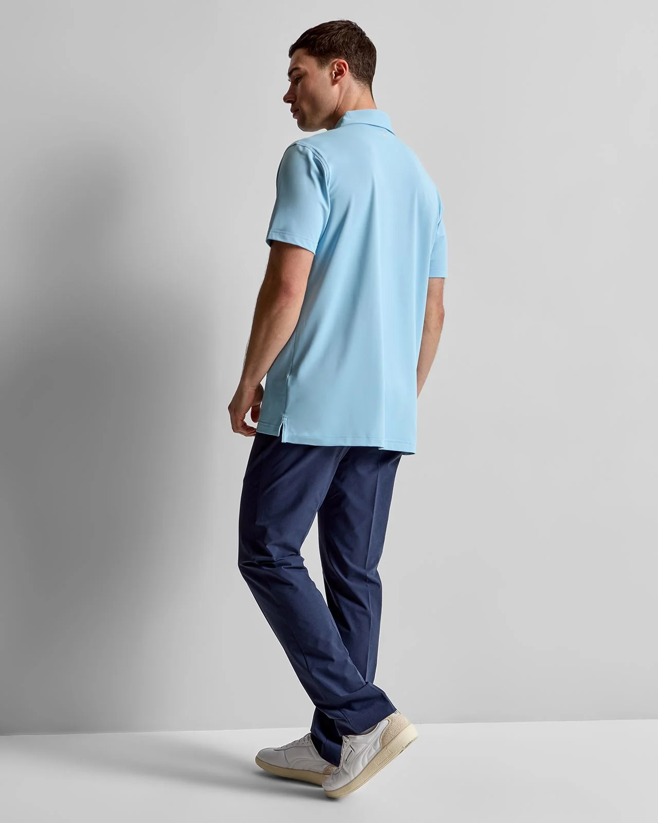 Soul Performance Mesh Polo Blue Frost - Image 4