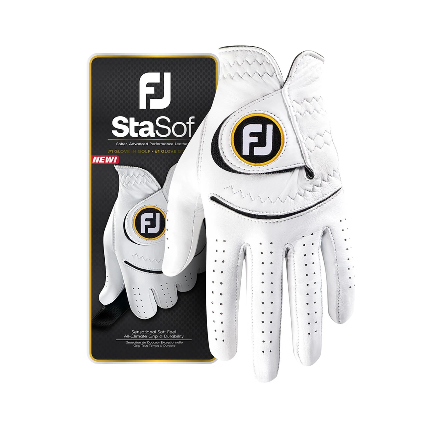 StaSof Regular Golf Glove LH Pearl - Image 3