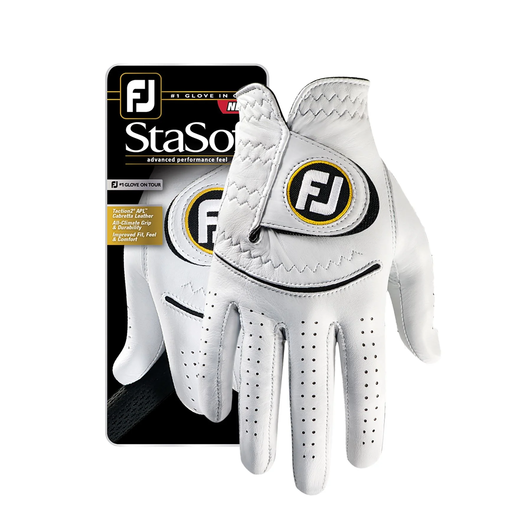 StaSof Regular Golf Glove RH Pearl - Image 4