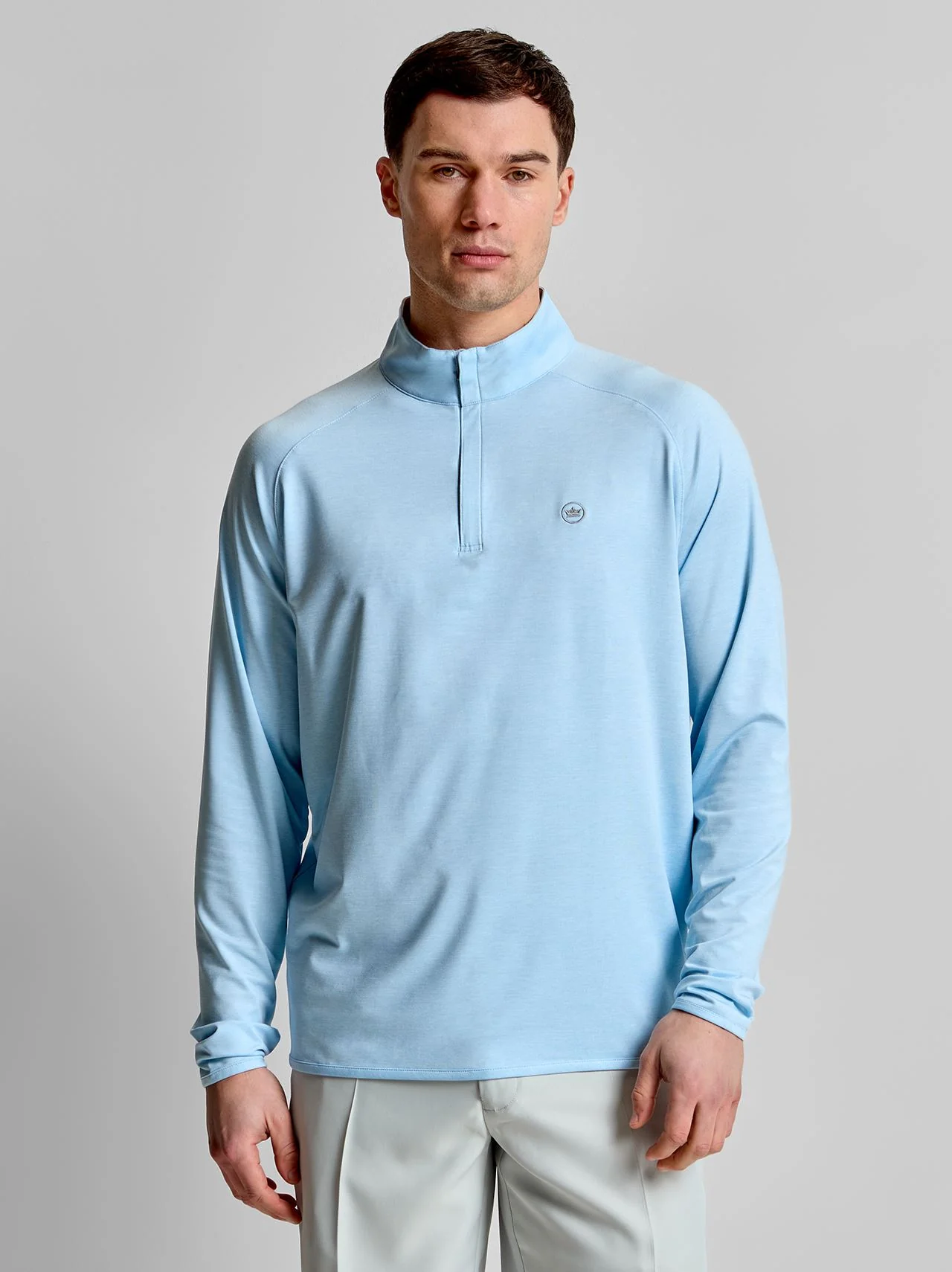 Stealth Performance Quarter-Zip Mid Layer Blue Frost