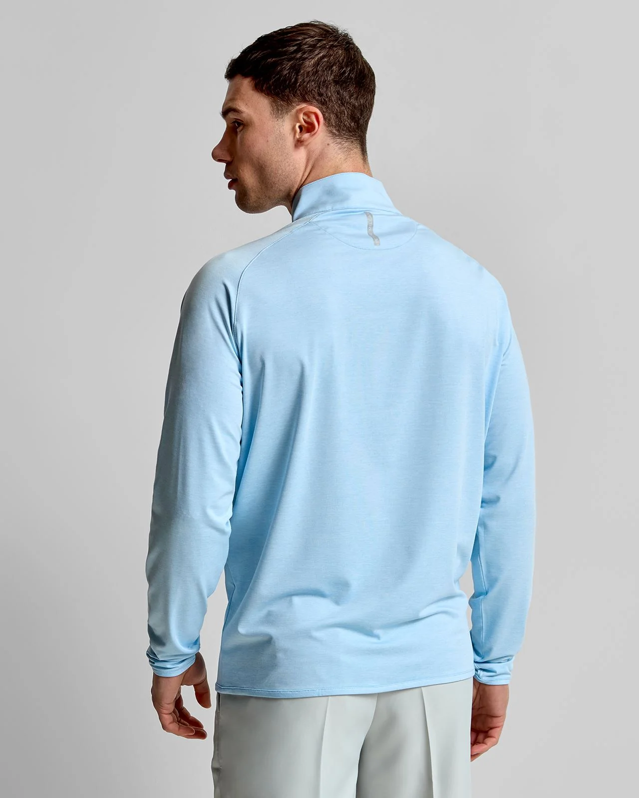 Stealth Performance Quarter-Zip Mid Layer Blue Frost - Image 2