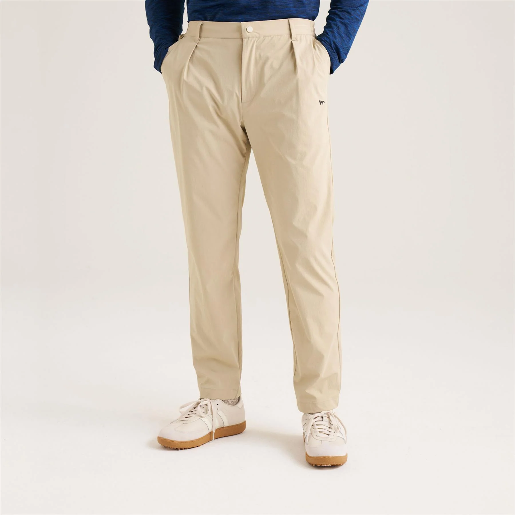 Stretch Golf Trousers Beige