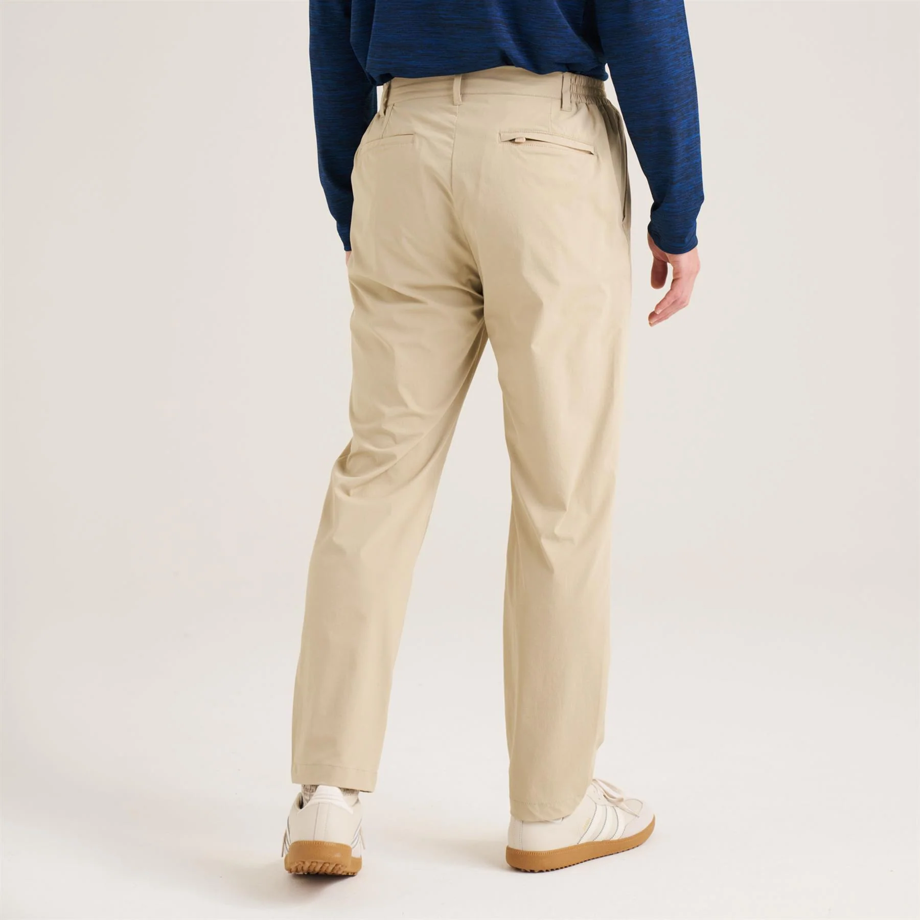 Stretch Golf Trousers Beige - Image 3