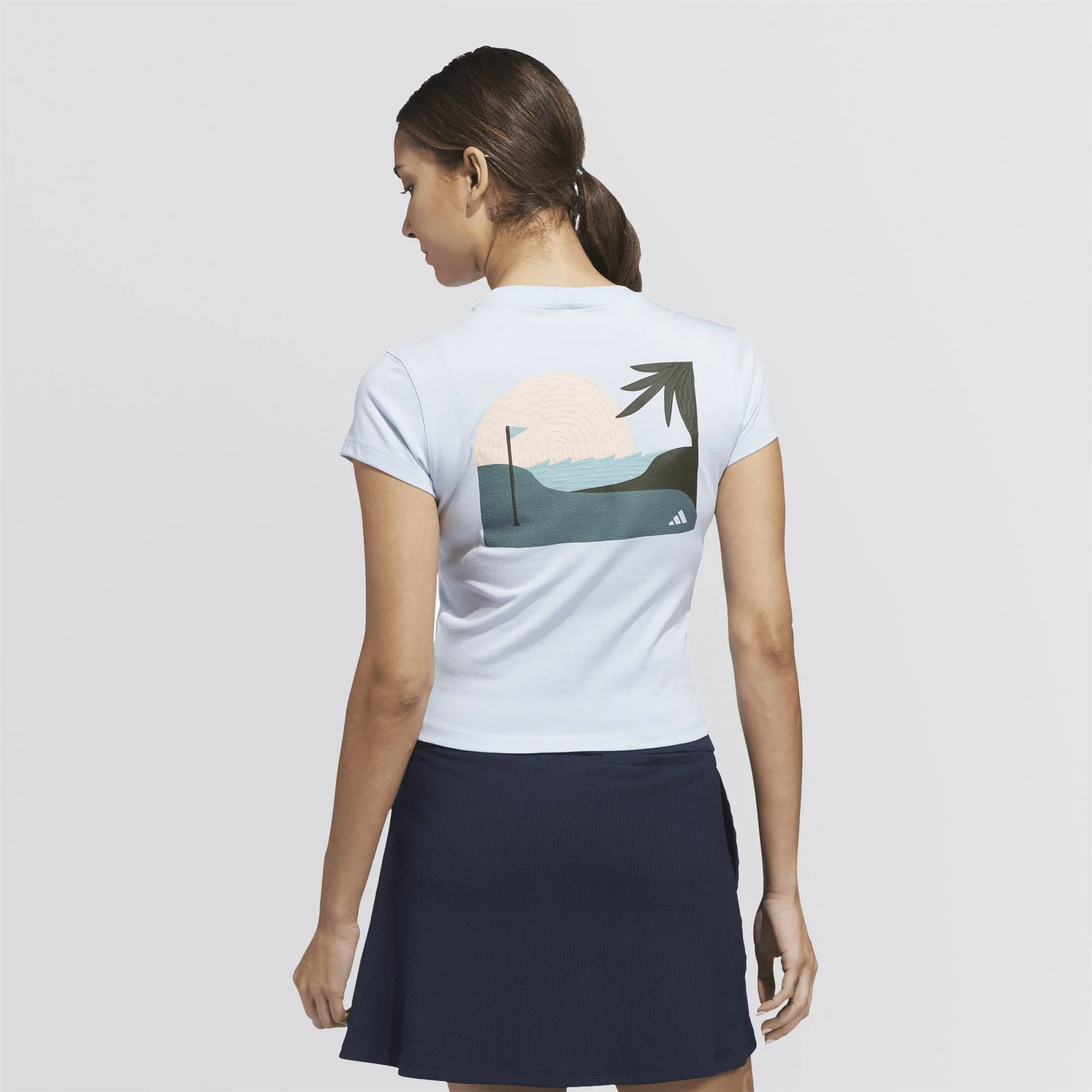 Summer Vibez Golf Graphic T-Shirt Clear Sky - Image 2