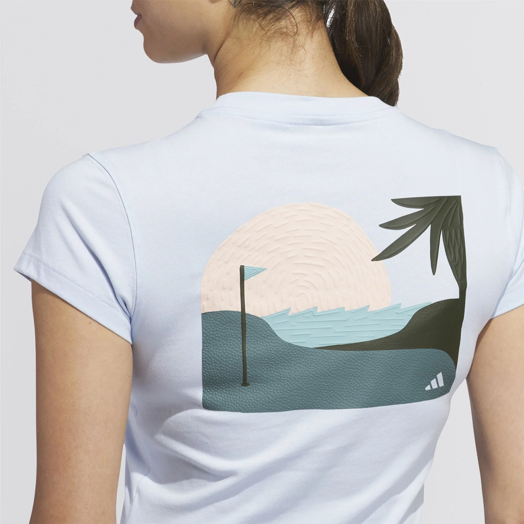 Summer Vibez Golf Graphic T-Shirt Clear Sky - Image 4