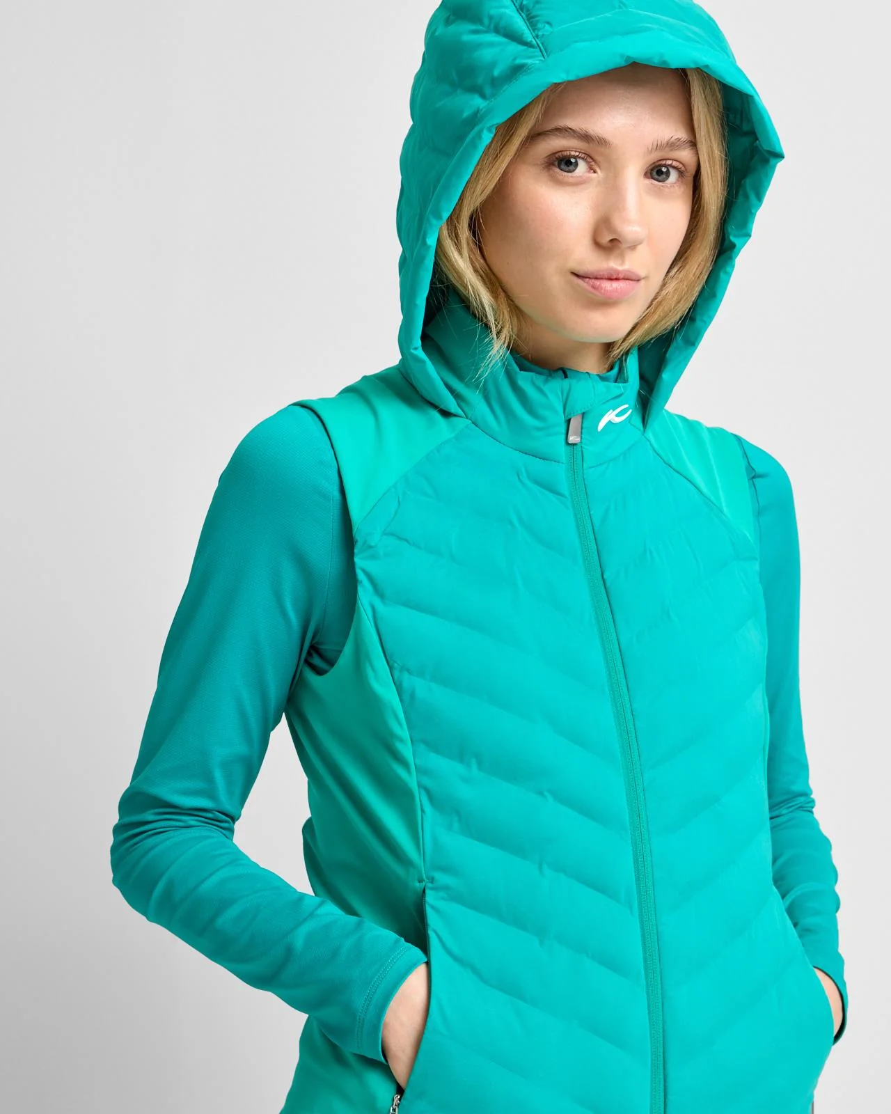 Sundance Hooded Gilet Emerald Dust - Image 5