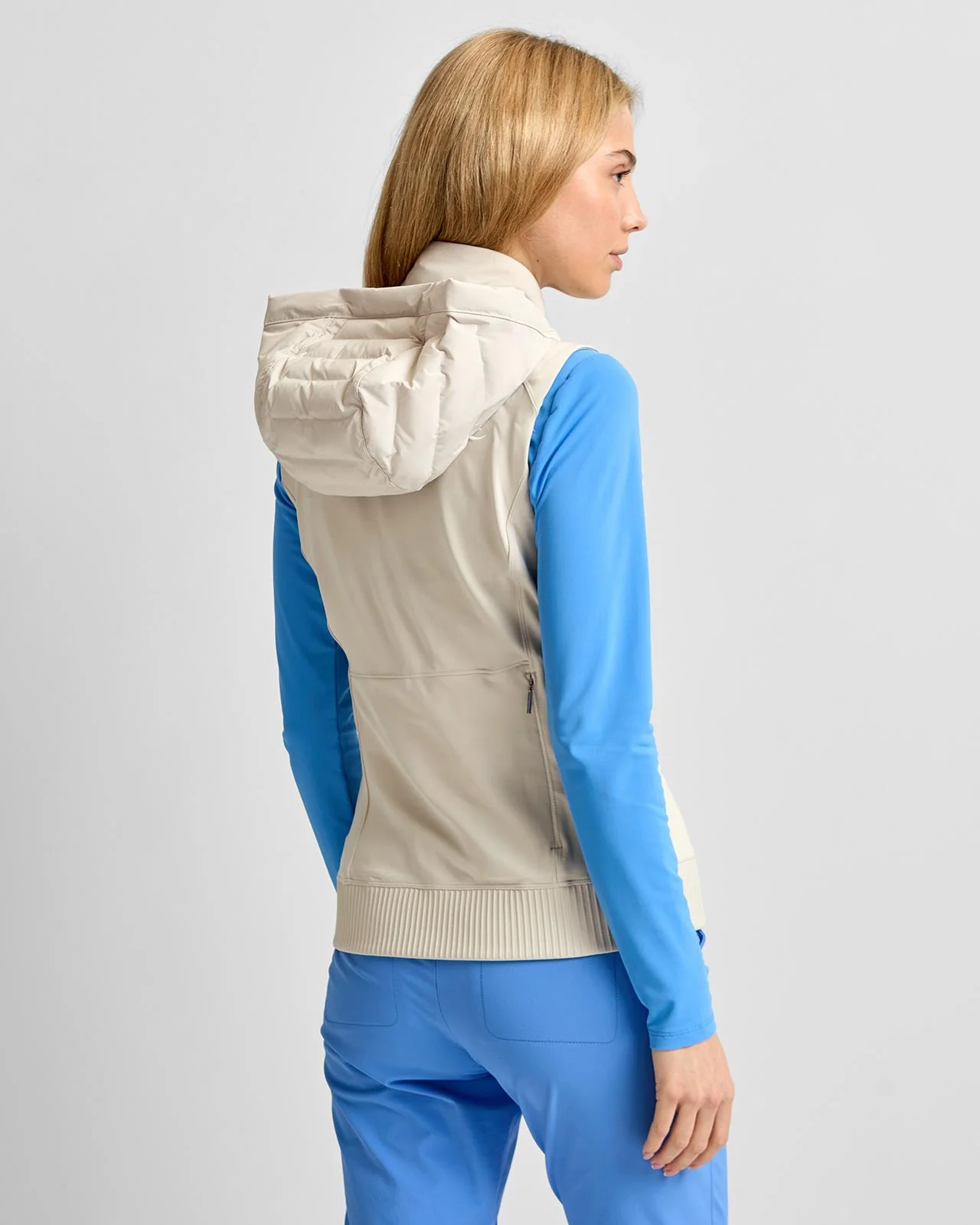 Sundance Hooded Gilet Oyster - Image 2